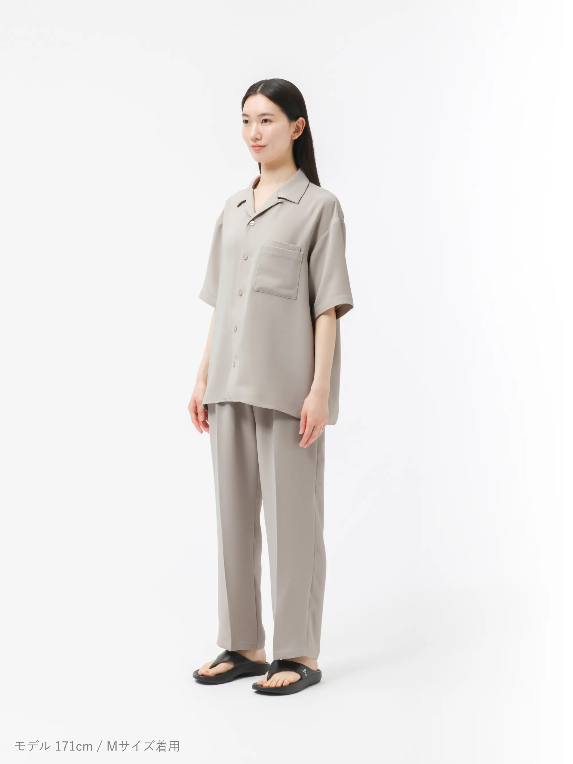 MIGARU Dry Short Sleeve Shirt Open Collar 上下セット（半袖シャツ