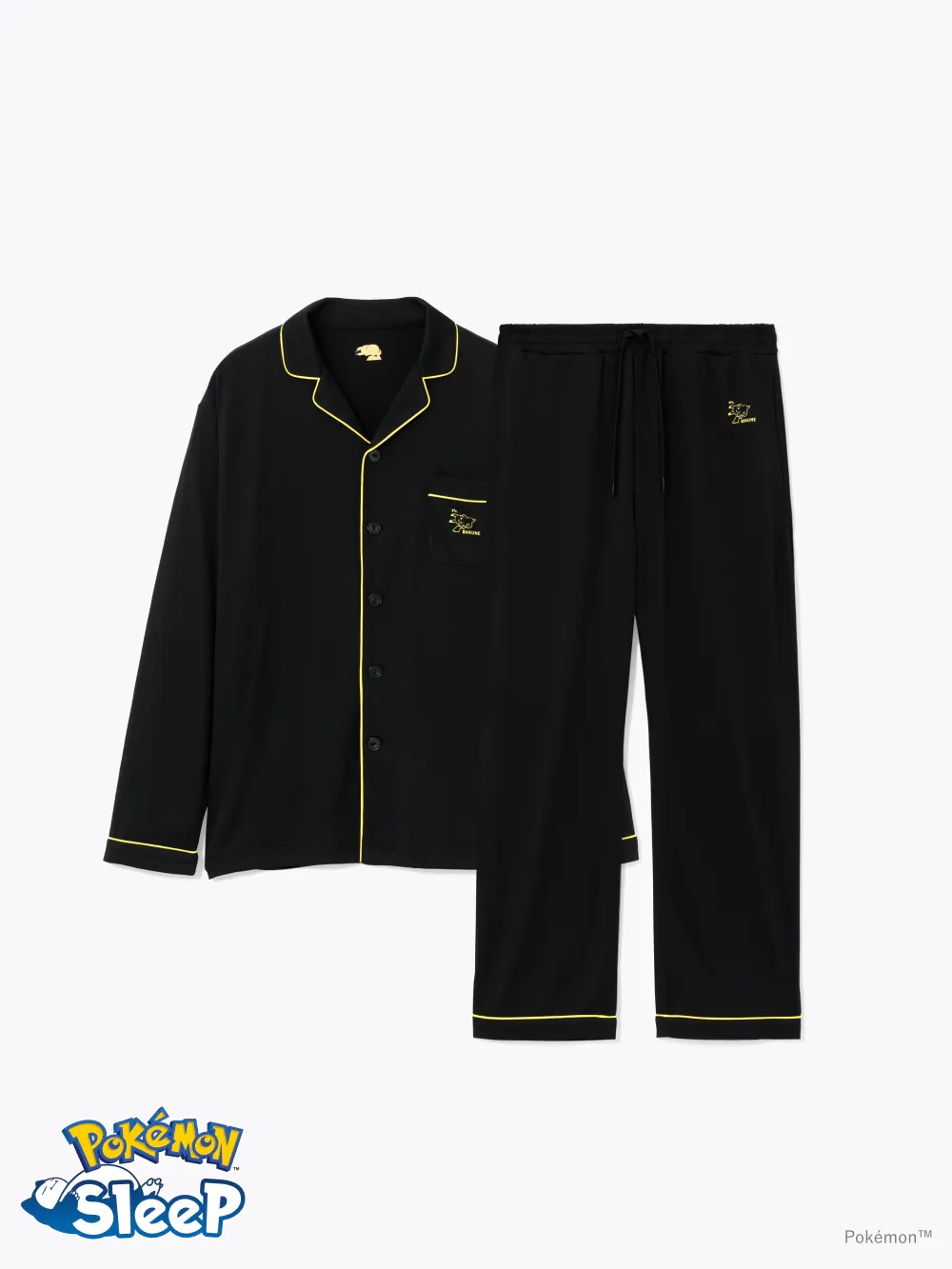 BAKUNE Pajamas Dry(Pokémon Sleep) / 上下セット（長袖シャツ・ロングパンツ）