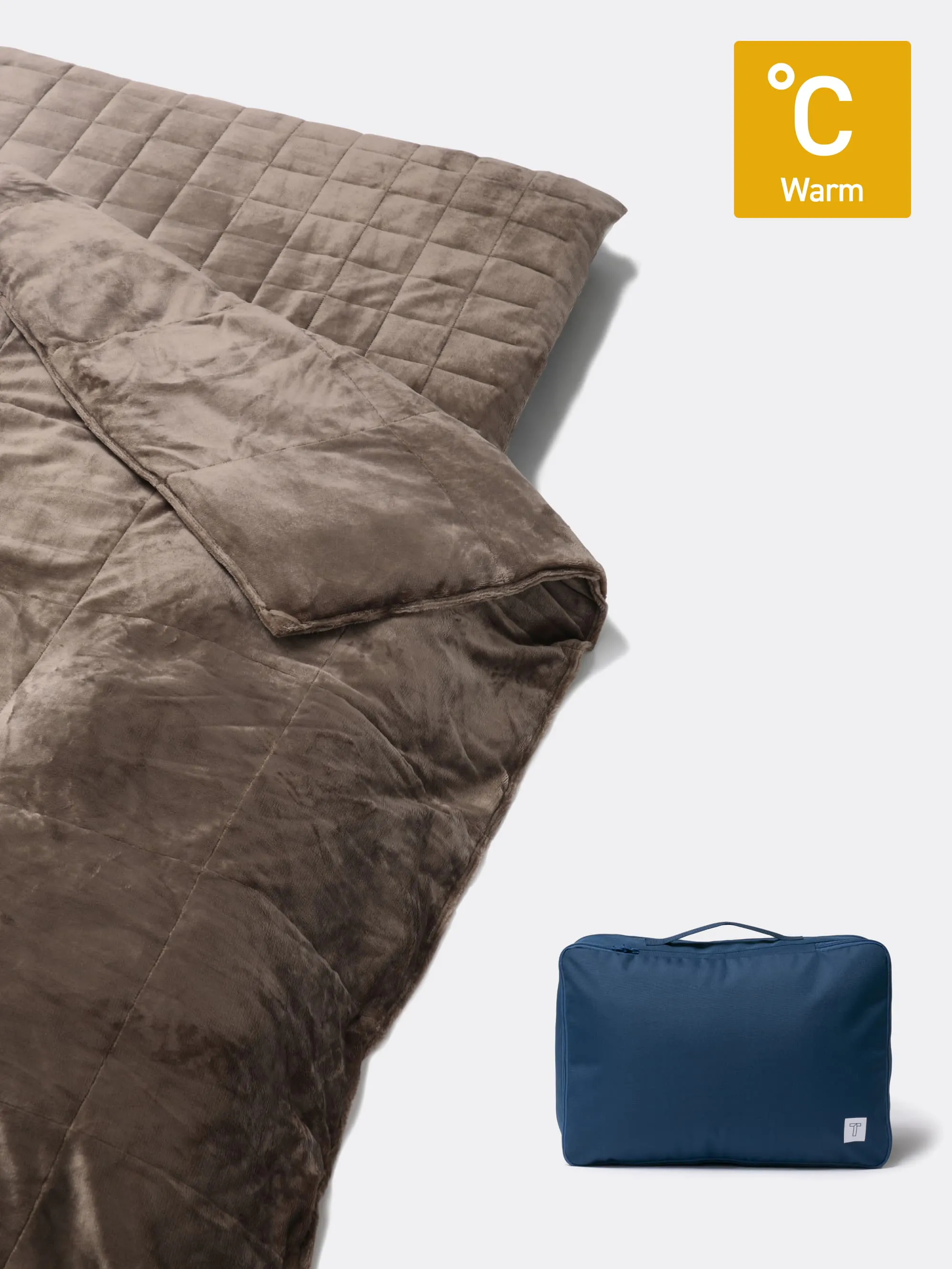 新品同様 BAKUNE Comforter Warm 冬用掛け布団 グレー 務める