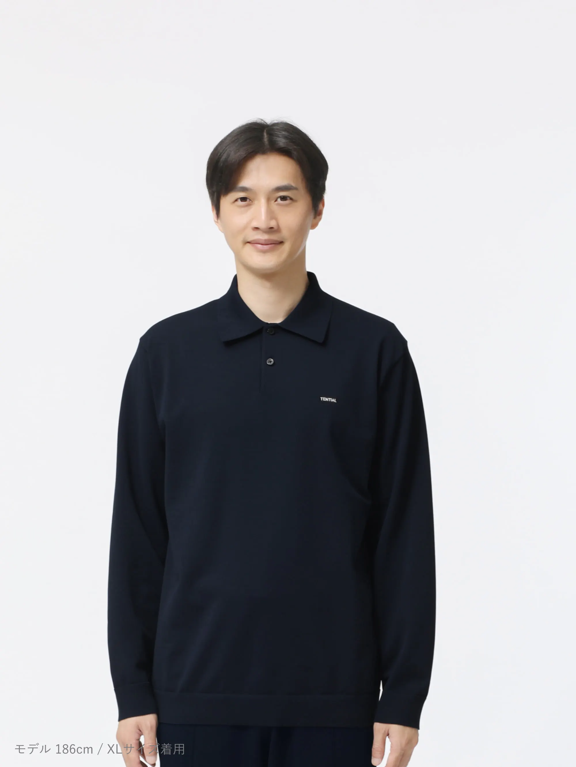 MIGARU Light Knit Long Sleeve Polo Shirt / 長袖ポロシャツ_25FW