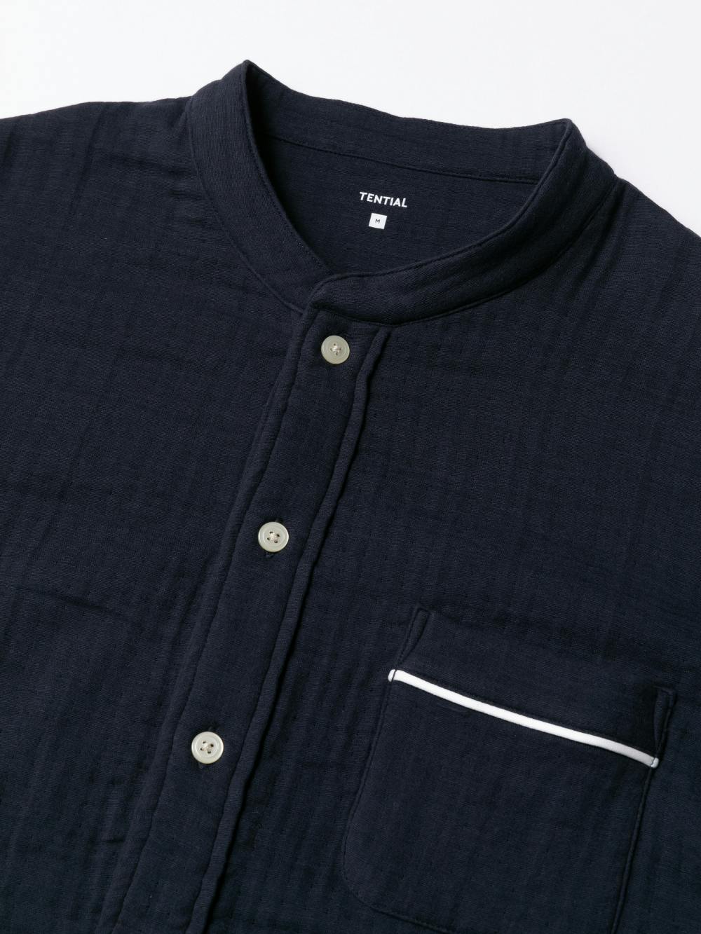 BAKUNE Pajamas Gauze / 上下セット（長袖バンドカラーシャツ