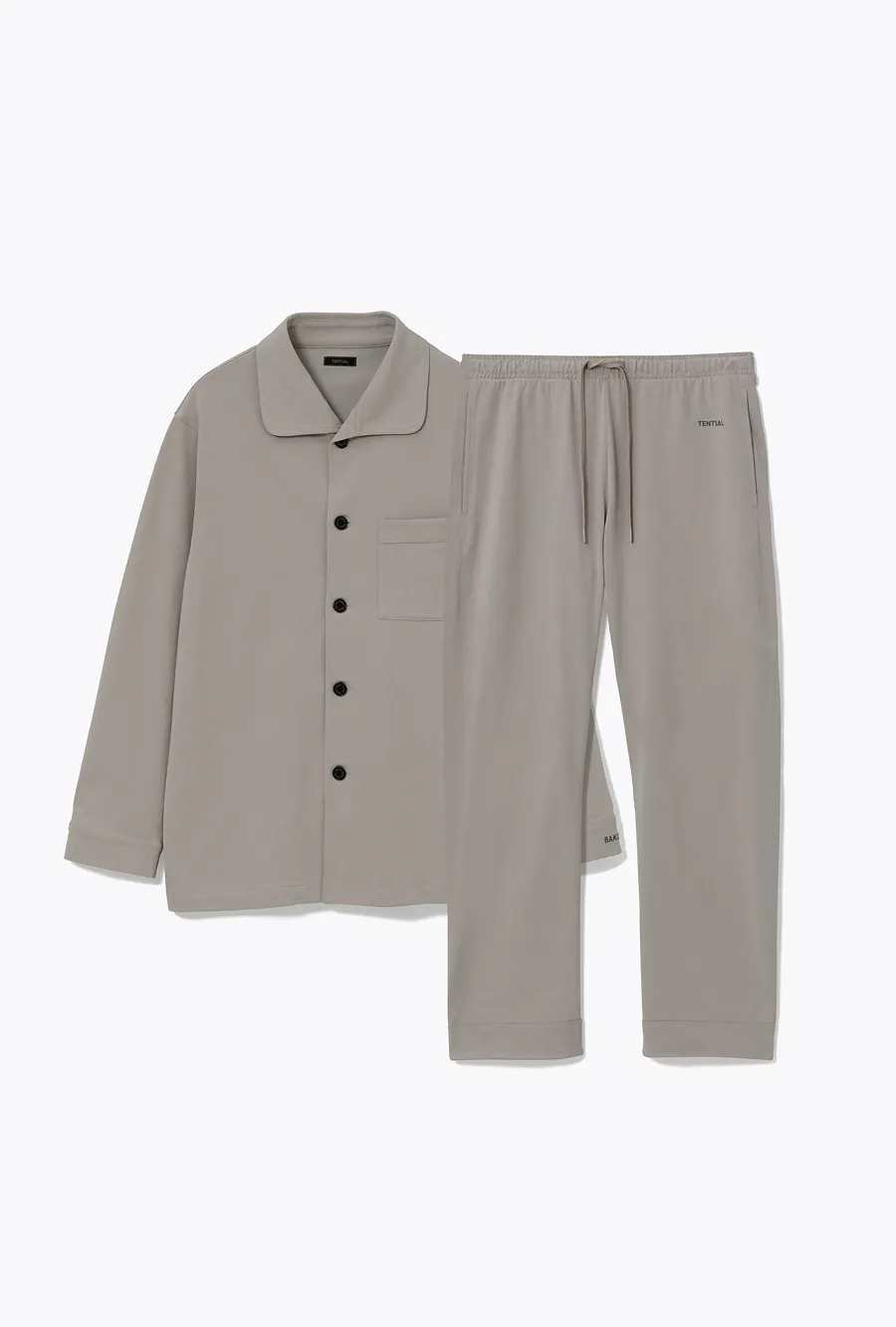 BAKUNE パジャマ オーガニックコットンブレンド / 上下セット（長袖シャツ・ロングパンツ）