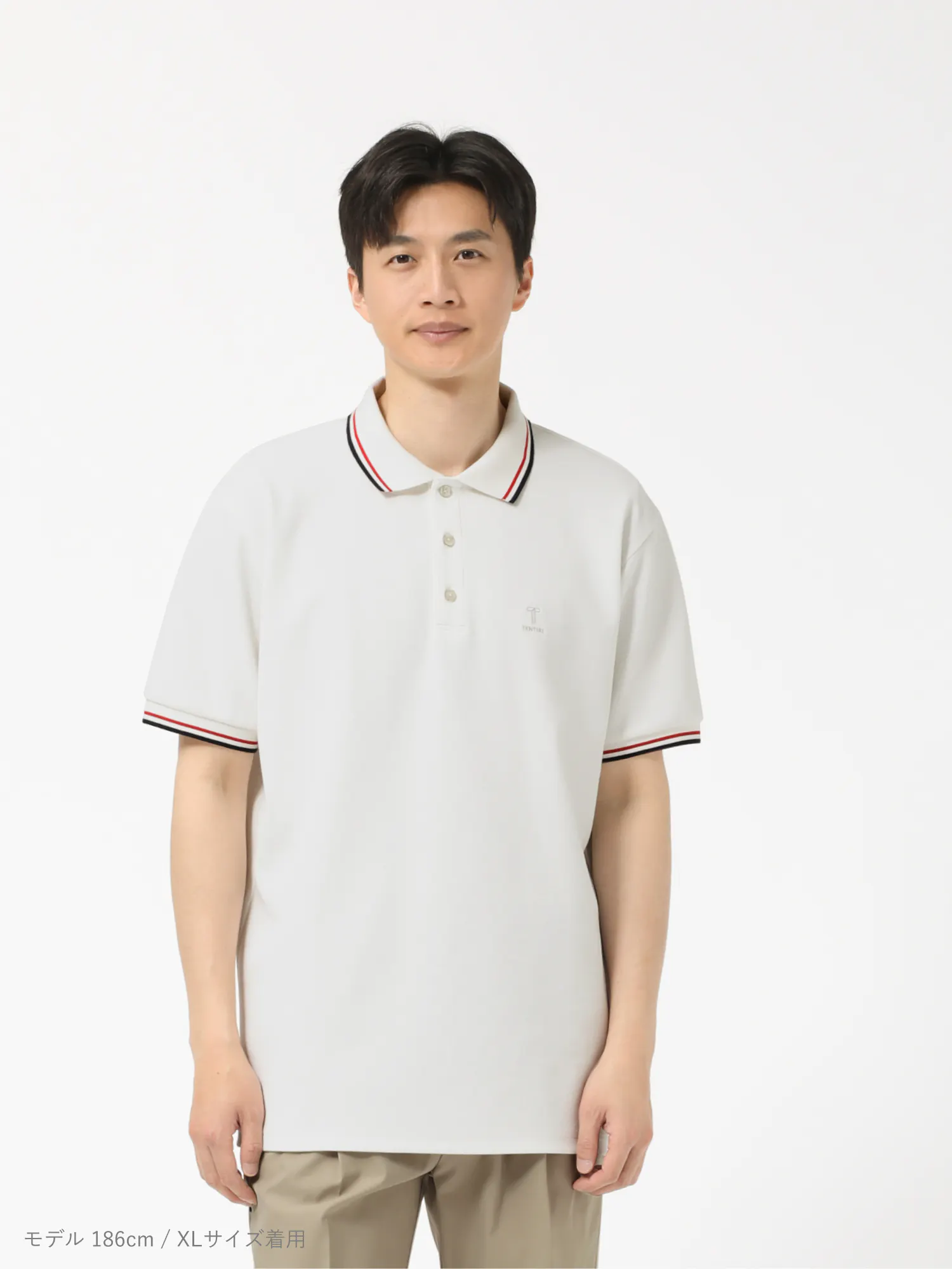 Golf Wear Line Collar Short Sleeve Polo Shirt / 半袖ポロシャツ