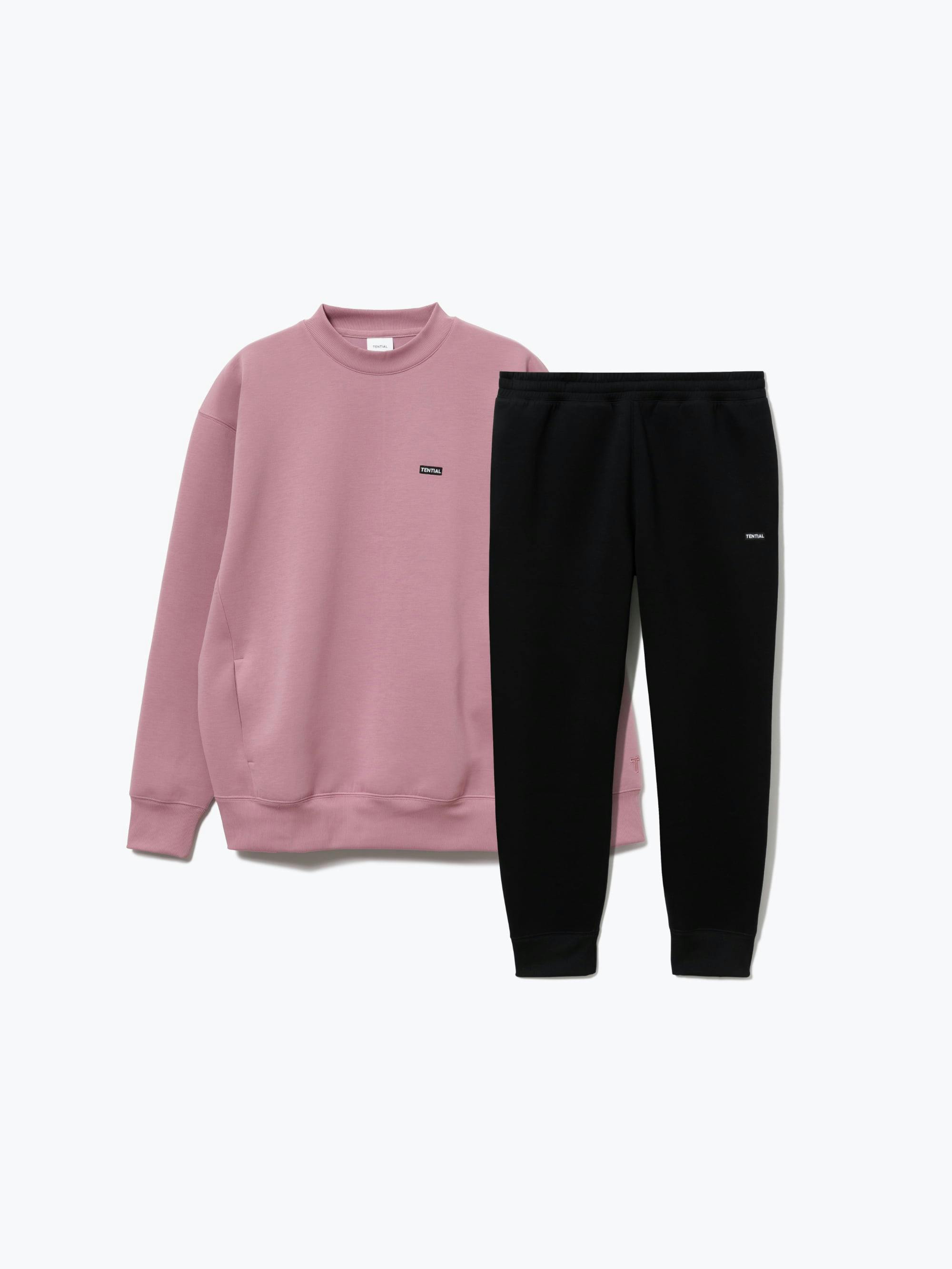 【テックスウェット】クルーネックプルオーバー / 上下セット（クルーネックプルオーバー・ジョガーパンツ）