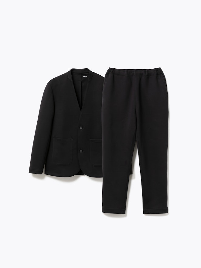 MIGARU Tech Sweat Collarless Jacket / 上下セット(ノーカラージャケット・ロングパンツ)