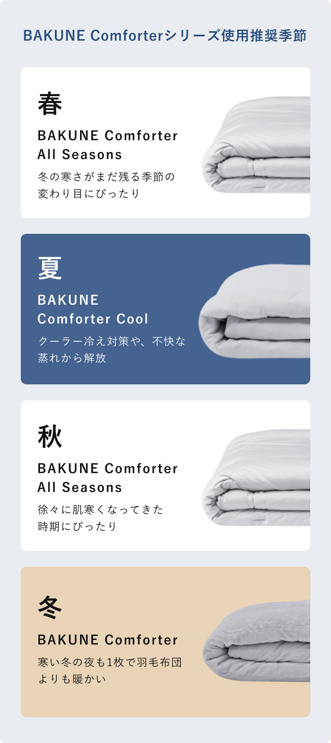 BAKUNE Comforter Warm 冬用掛け布団 モカ