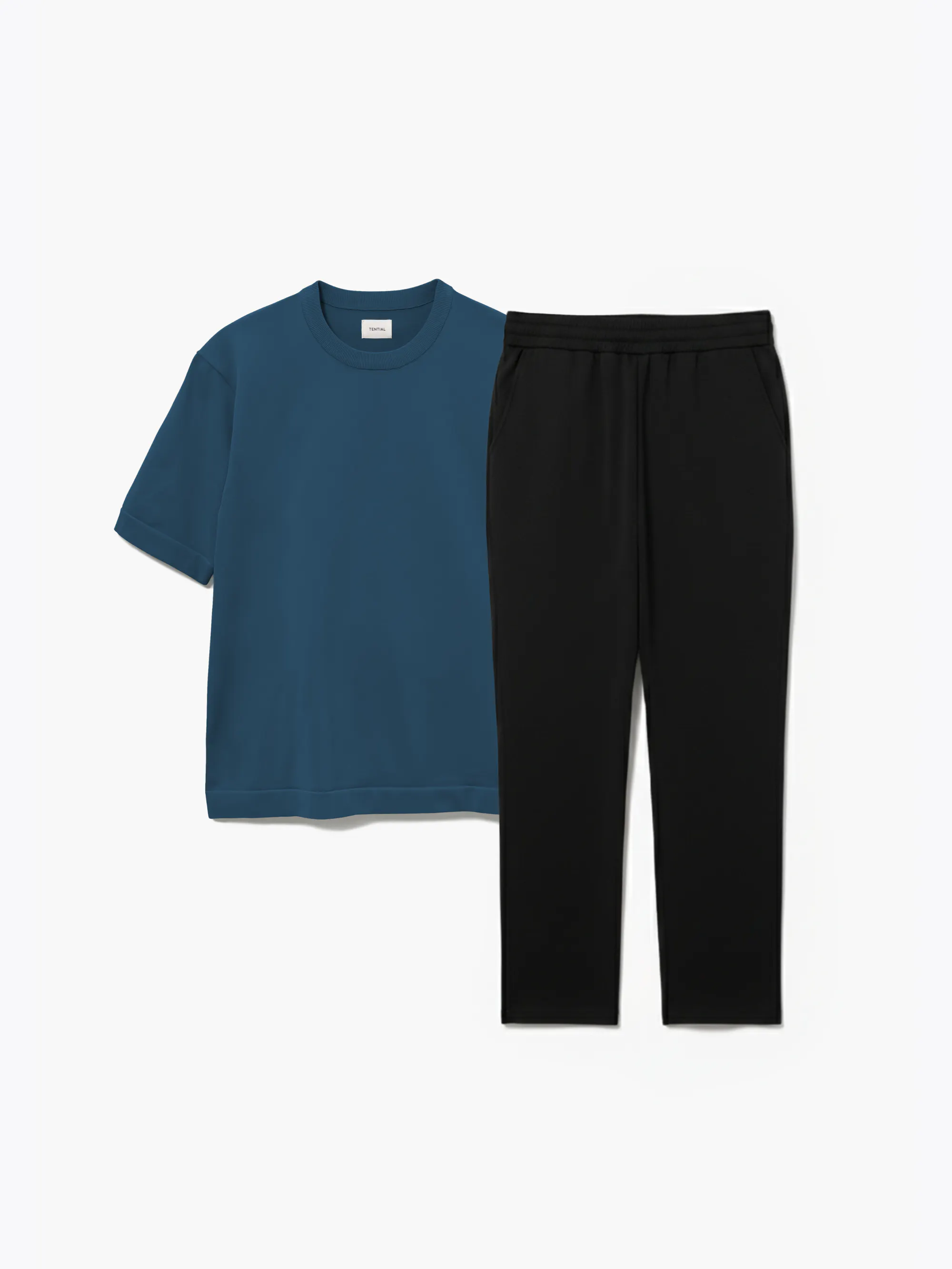 【ライトニット】半袖Tシャツ メンズ  / 上下セット（半袖Tシャツ メンズ・ロングパンツ）