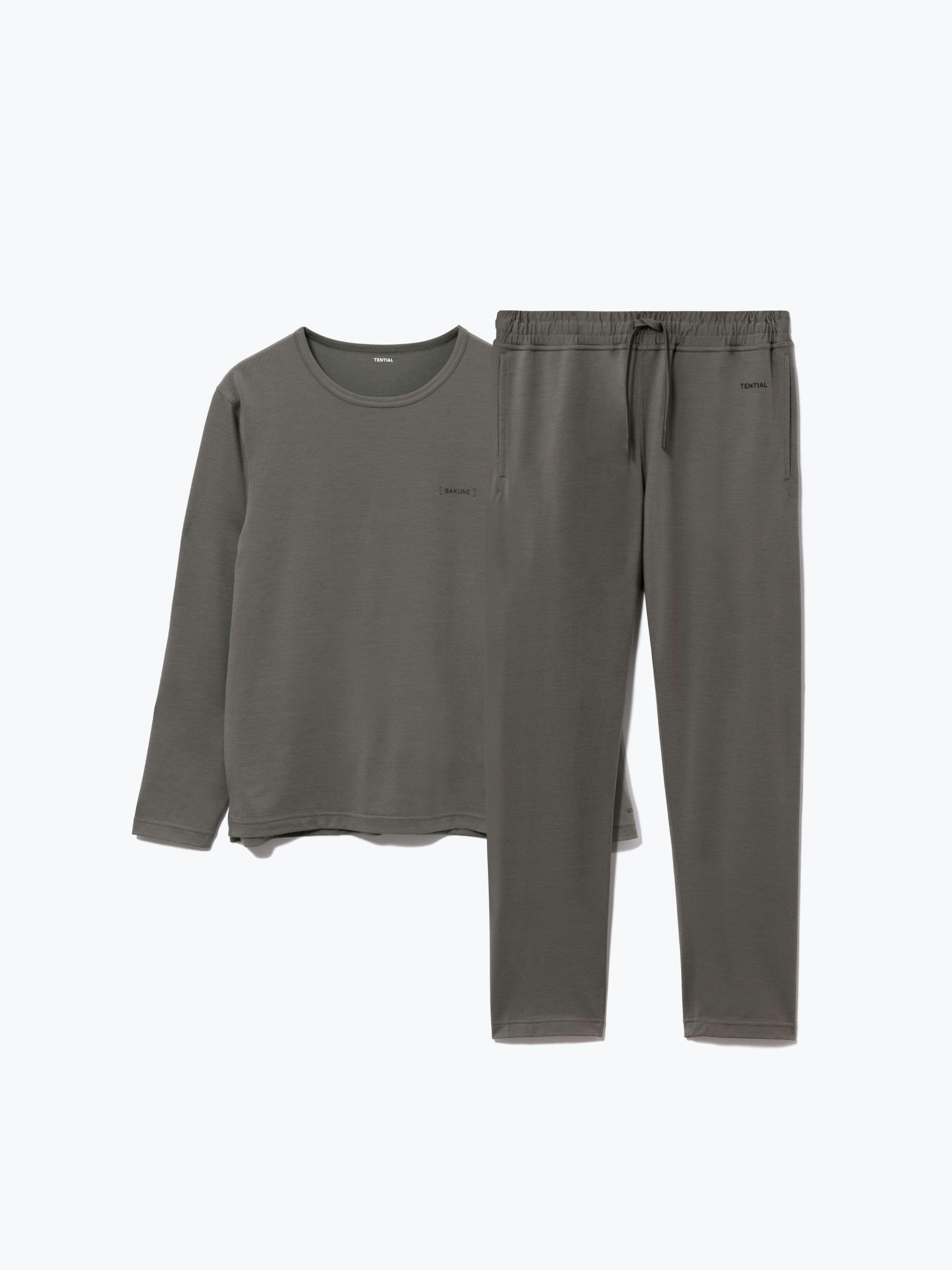 BAKUNE メリノウール / 上下セット（長袖クルーネックシャツ・ロングパンツ）