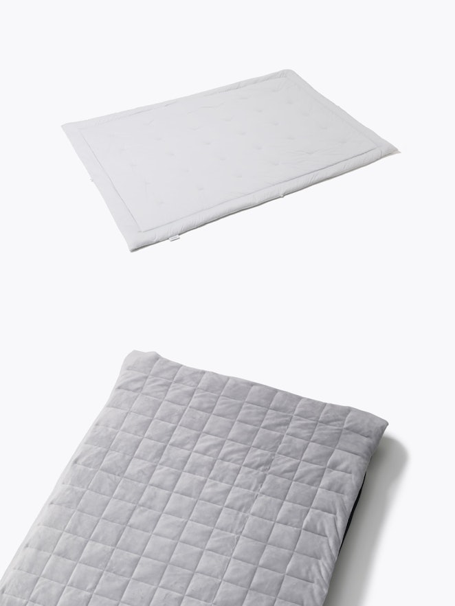 BAKUNE Comforter All Seasonsxボックスシーツウォーム 寝具2点セット / 通年用掛け布団・冬用ボックスシーツ(パッド一体型)