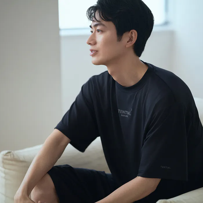 BAKUNE Dry Men's 上下セット（半袖Tシャツ・スリムロングパンツ