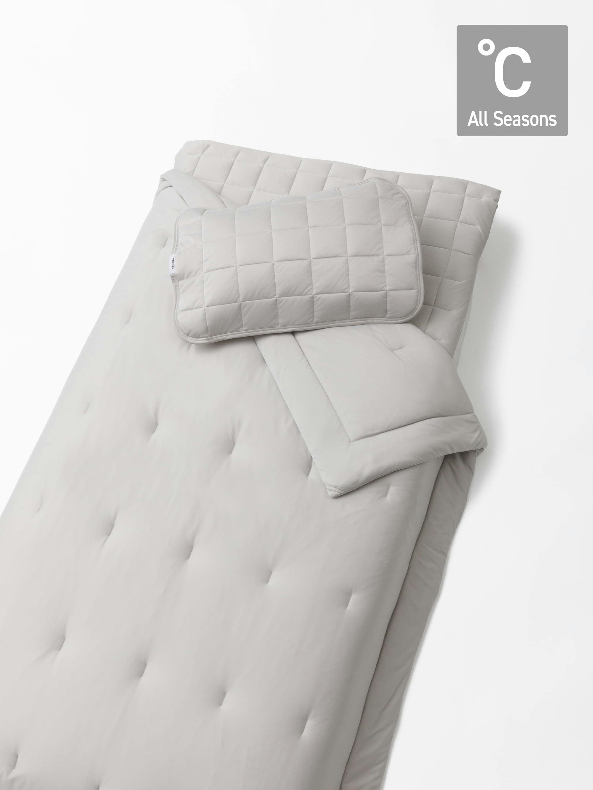 BAKUNE オールシーズン寝具3点セット / 通年用掛け布団・通年用敷きパッド・通年用枕パッド