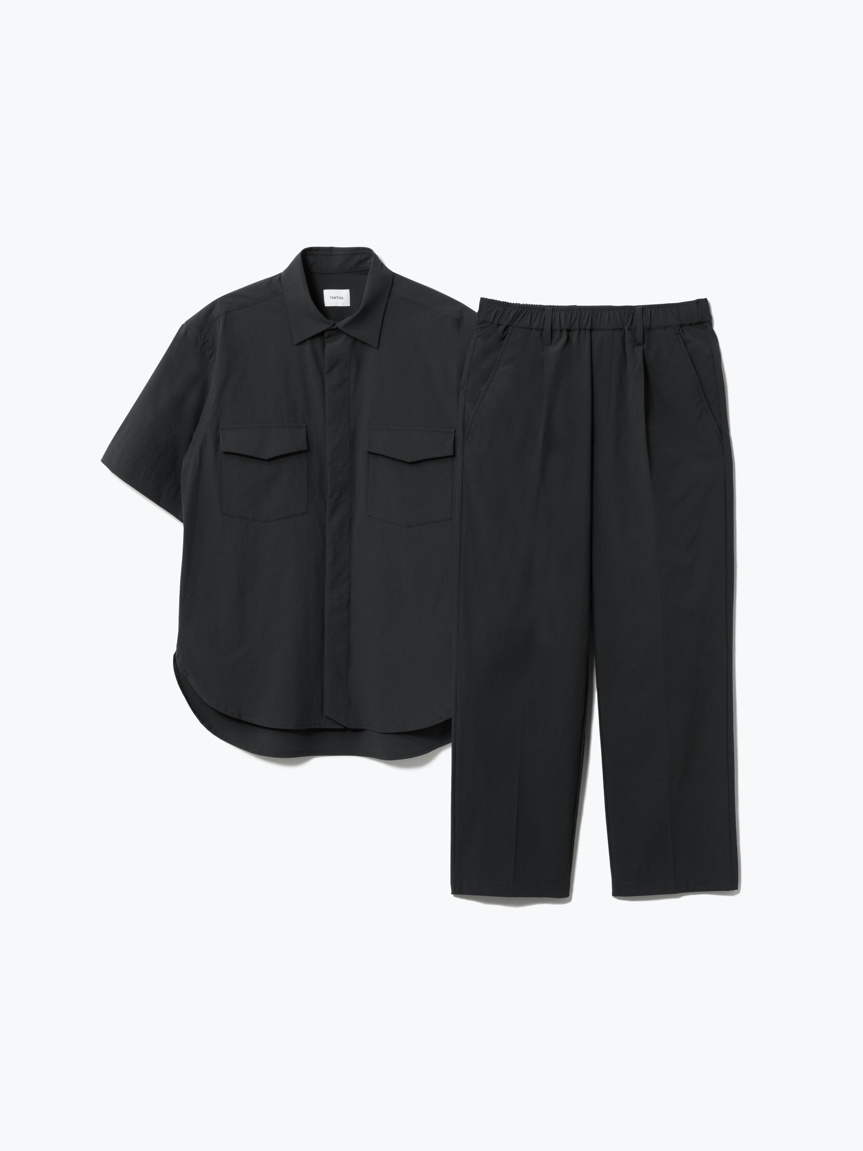 TENTIAL 長袖シャツとパンツセット XS 黒