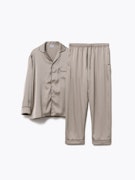 BAKUNE Pajamas Satin 長袖 Greige