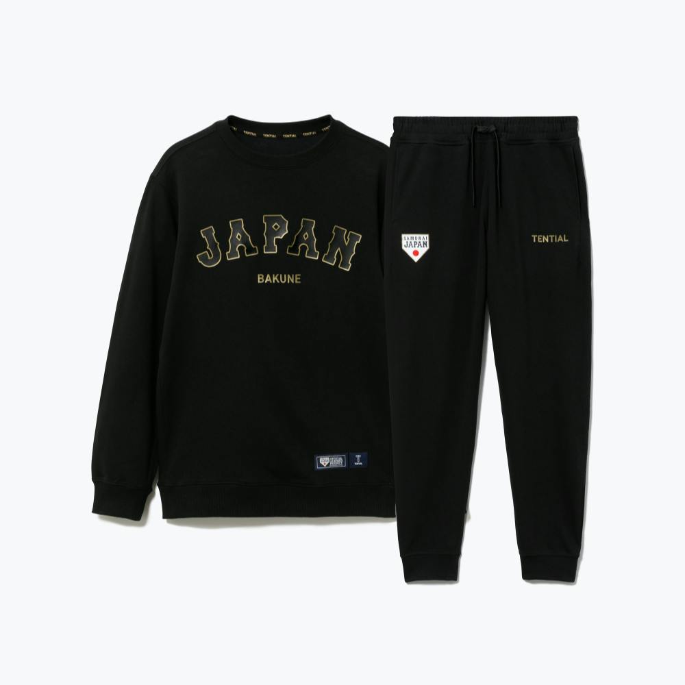 BAKUNE スウェット（背番号・ネーム入り/侍ジャパンコラボ） / 上下セット（長袖クルーネックシャツ・ロングパンツ）