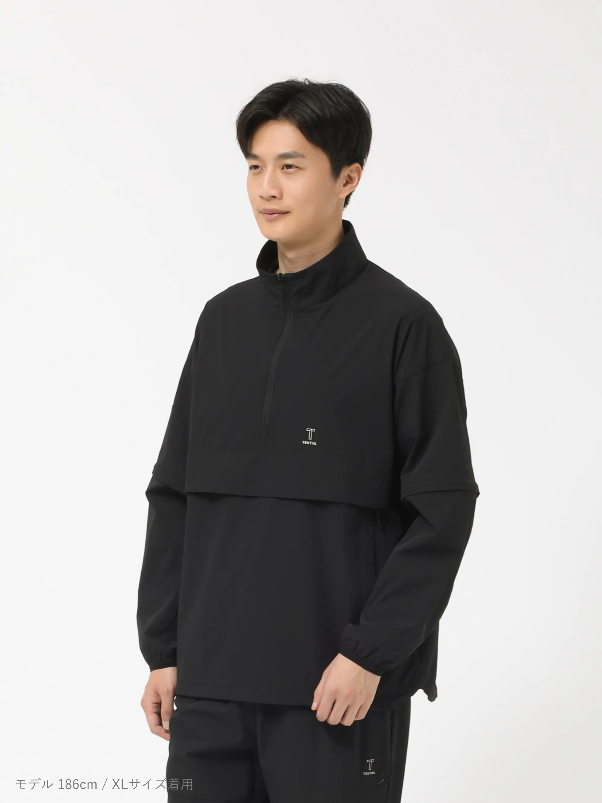 Golf Wear Woven Long Sleeve Blouson Half Zip / 上下セット