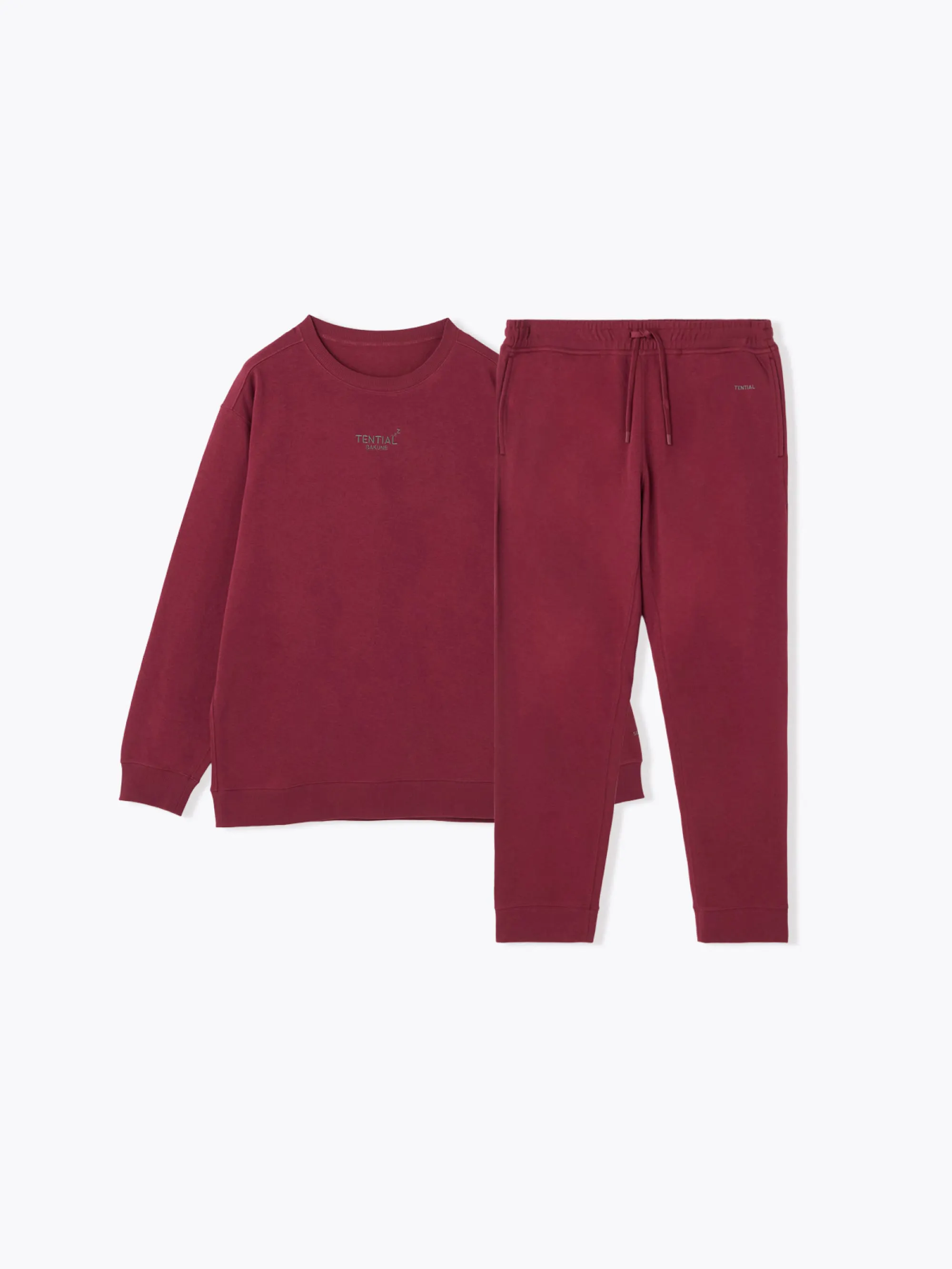 BAKUNE スウェット メンズ 長袖 Bordeaux