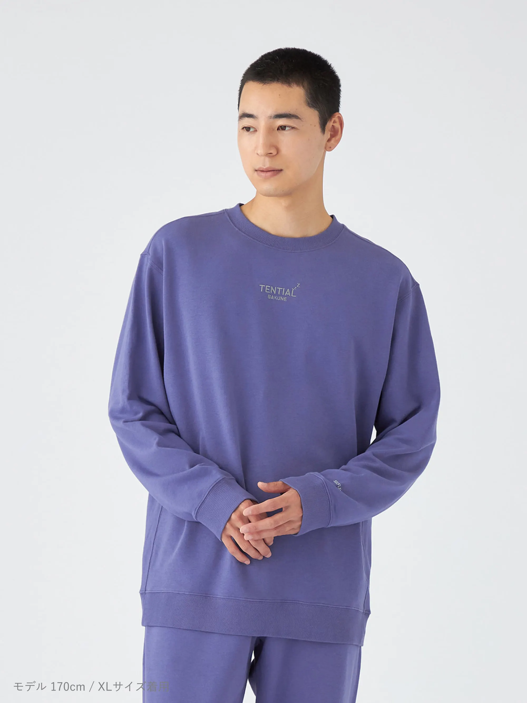 BAKUNE スウェット メンズ / 長袖クルーネックシャツ_25FW | TENTIAL