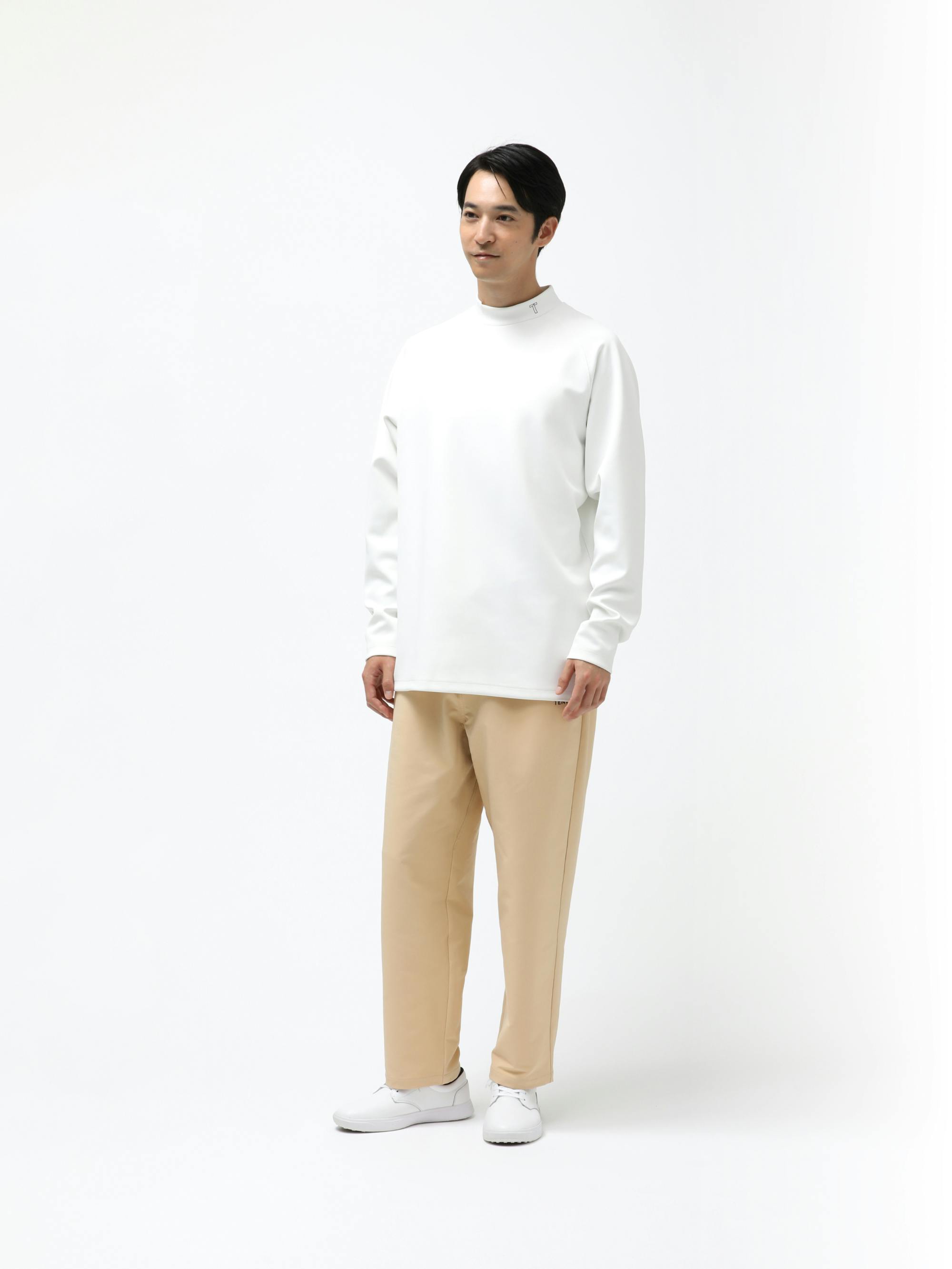 Golf Wear Long Sleeve T-Shirt Mock Neck/ 長袖モックネック