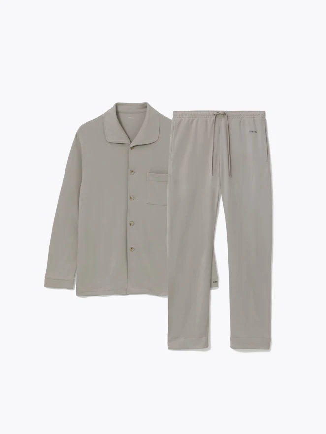 BAKUNE パジャマ スムース / 上下セット(長袖シャツ・ロングパンツ)