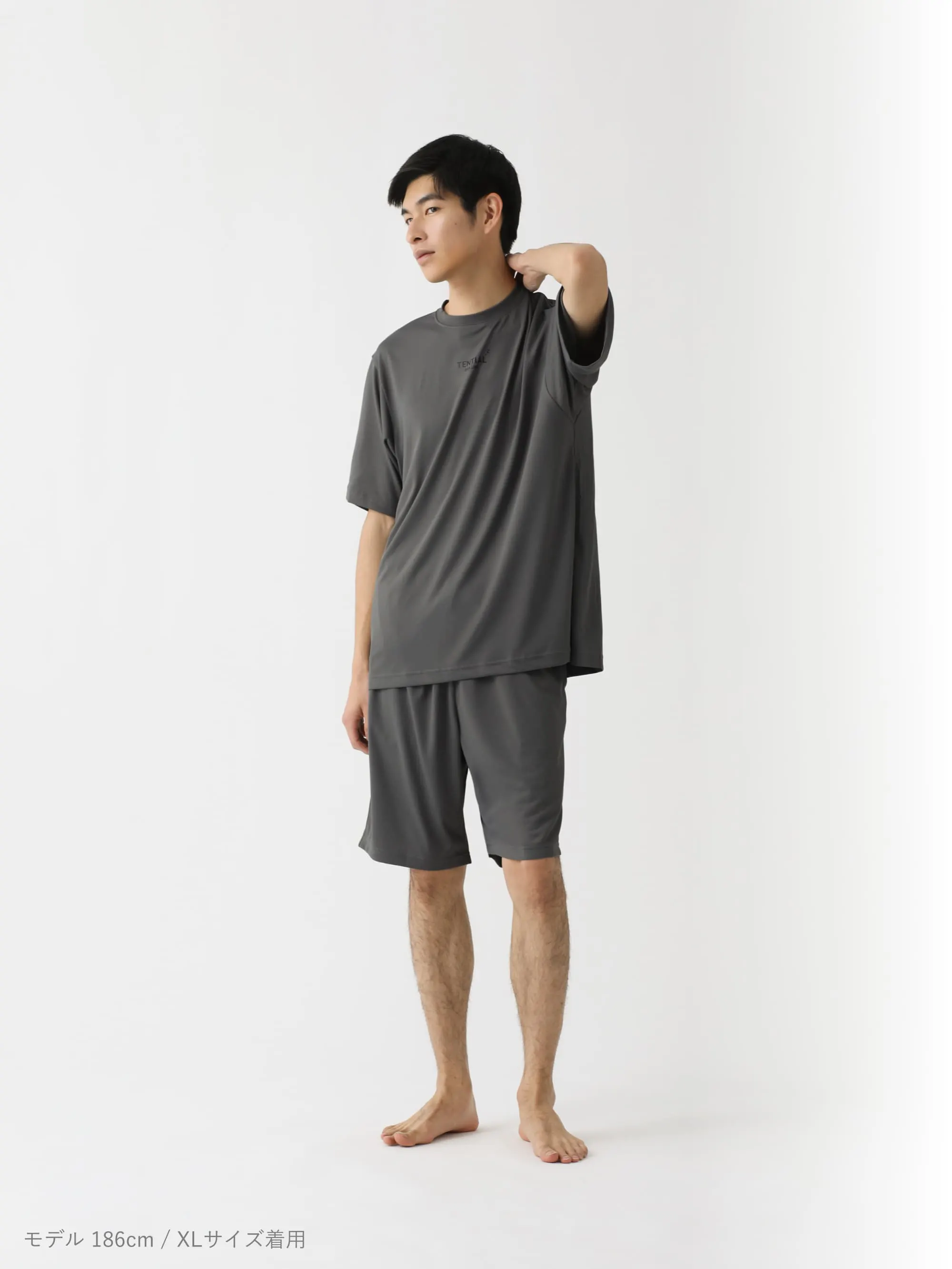 BAKUNE Dry Men's 半袖 Gray