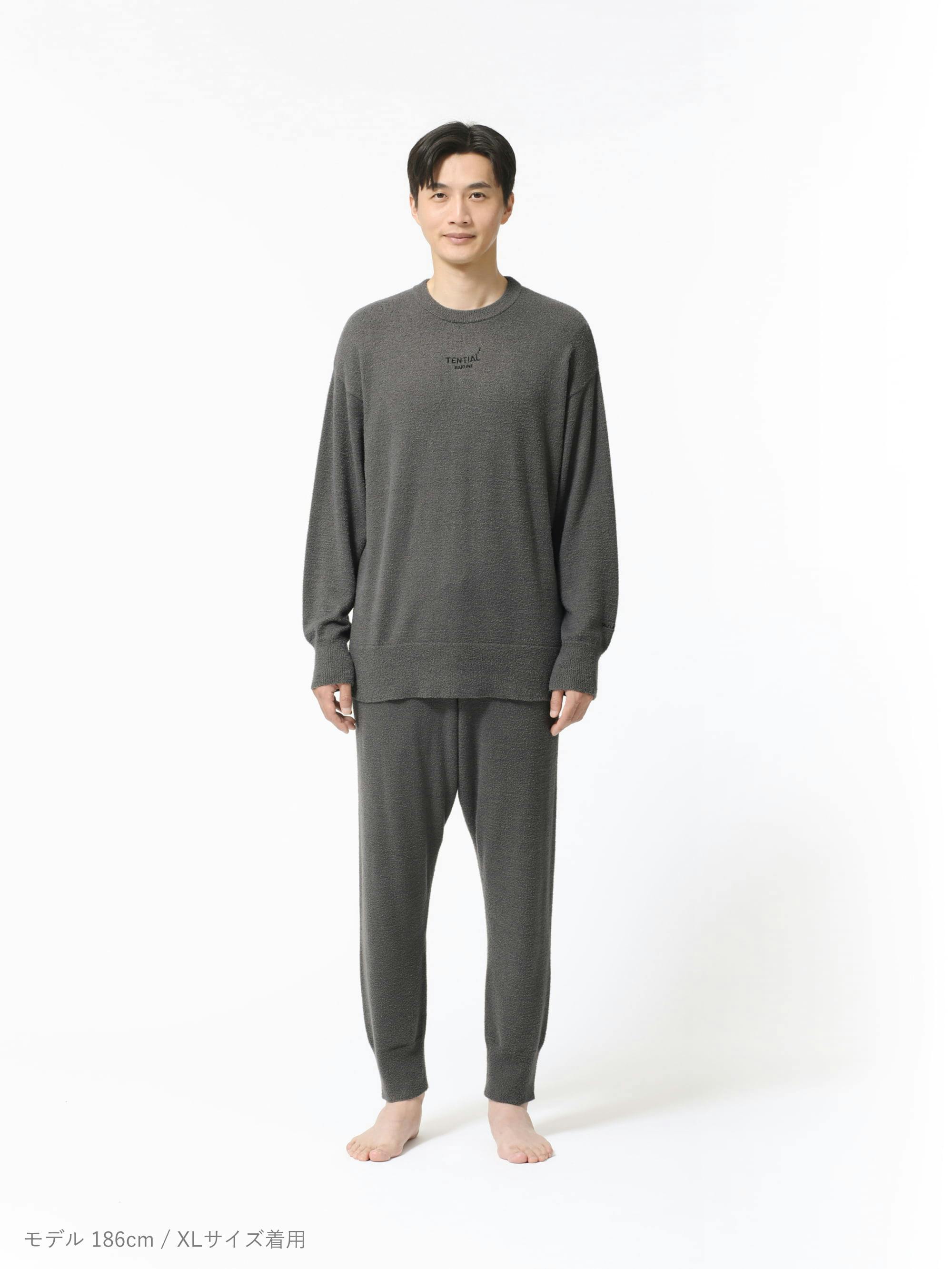 BAKUNE ソフトニット / 上下セット（長袖クルーネックシャツ・ロング