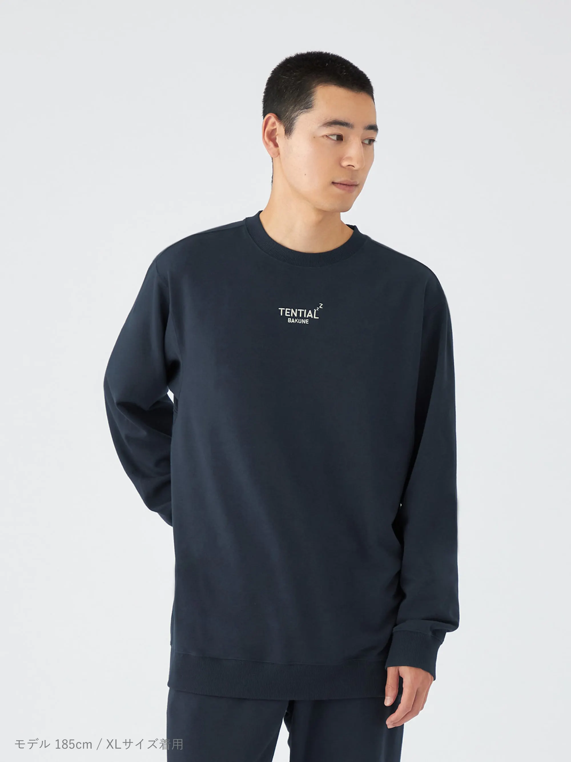 BAKUNE スウェット メンズ / 長袖クルーネックシャツ_25FW | TENTIAL