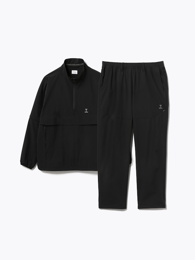 Golf Wear Woven Long Sleeve Blouson Half Zip / 上下セット(ブルゾン・ロングパンツ)