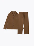 BAKUNE パジャマ スウェット 長袖 Brown