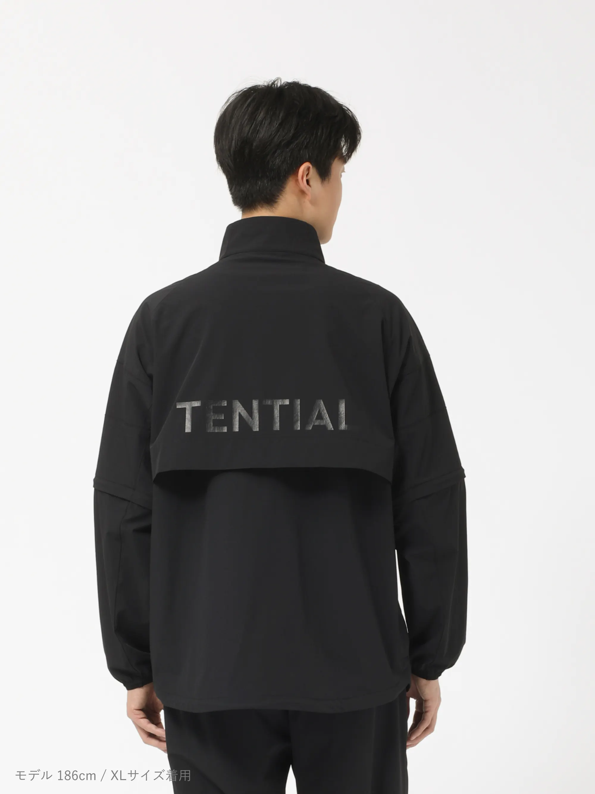 L 定価3.1万 アドエルム スチューデンツゴルフ シェルジャケット ブルゾン Golf Wear Woven Long Sleeve Blouson Half Zip / 上下セット