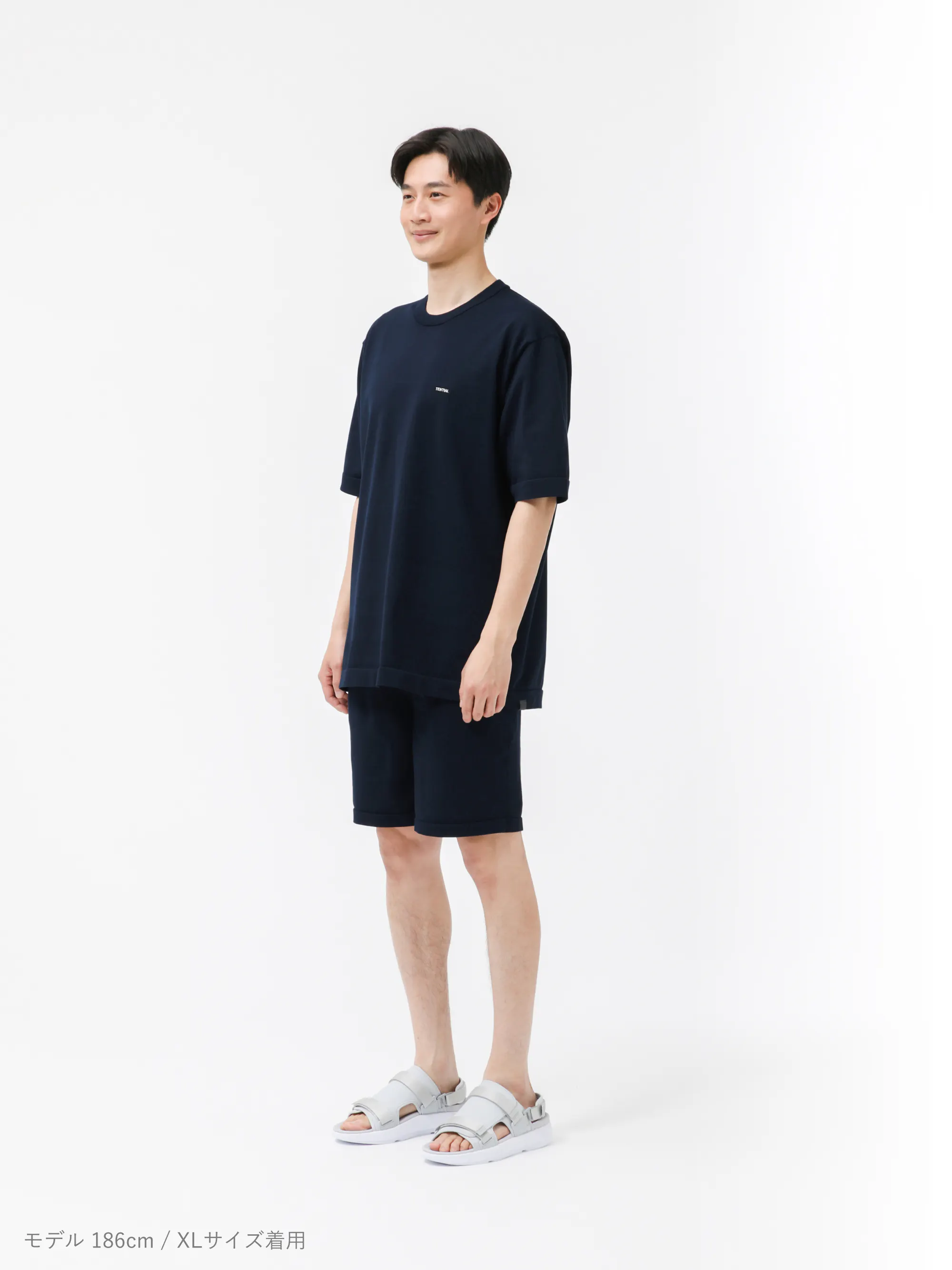 MIGARU Light Knit Short Sleeve T-Shirt / 上下セット（半袖Tシャツ