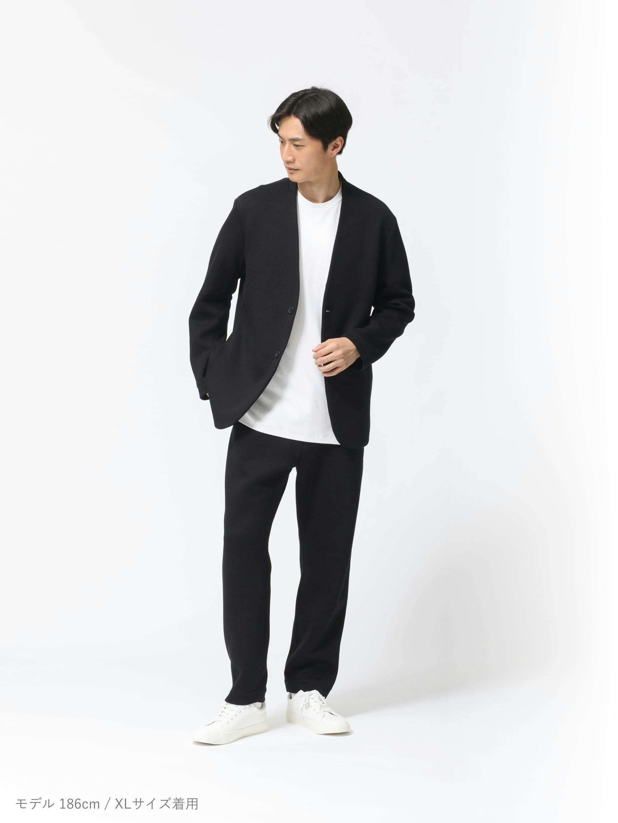 テックスウェット】カラーレスジャケット メンズ / 上下セット（カラー