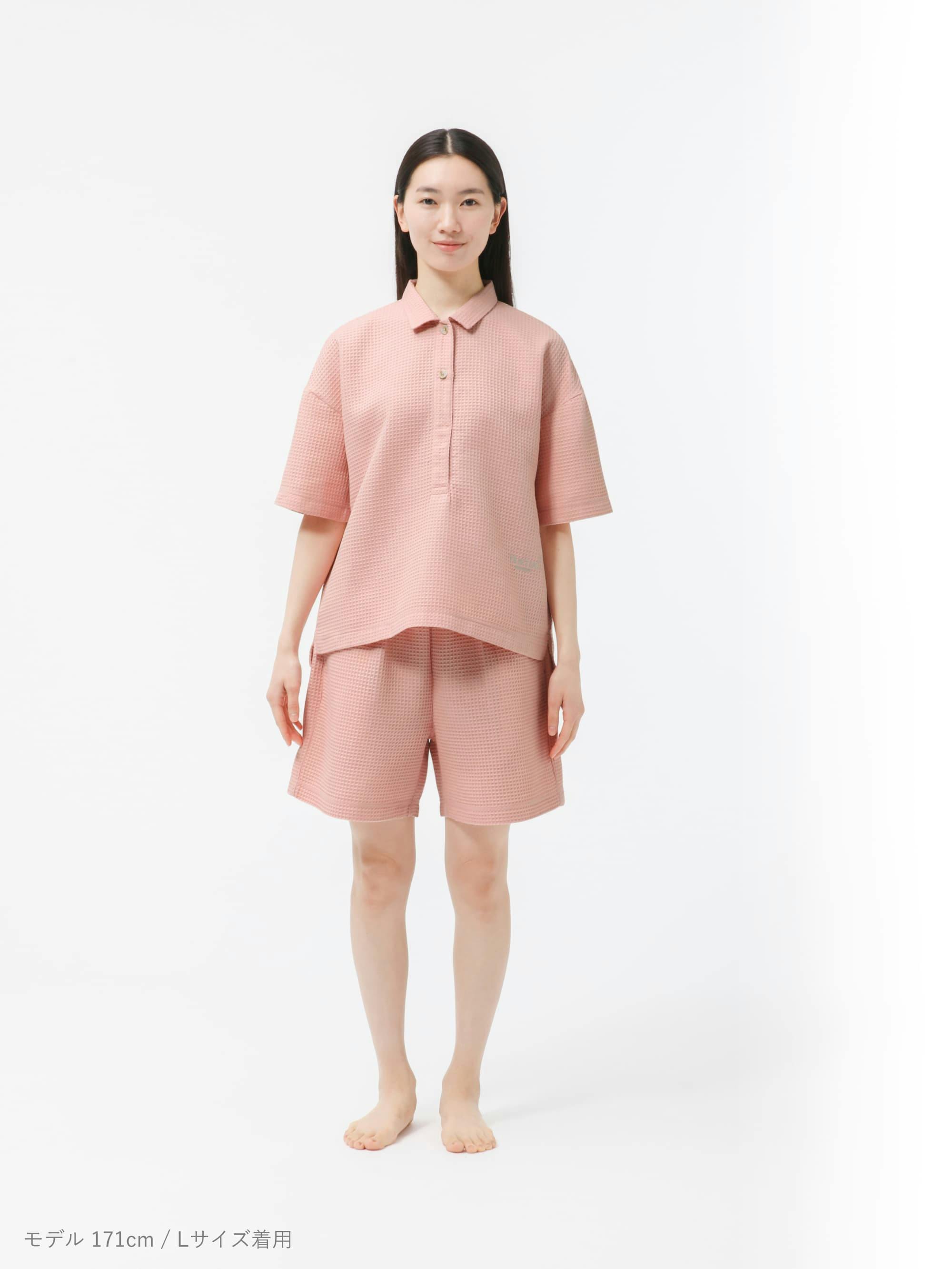BAKUNE Waffle Women's 上下セット(半袖シャツ・ショートパンツ BAKUNE Waffle Women's 上下セット(半袖シャツ・ショートパンツ