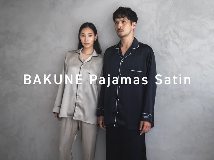 BAKUNE Pajamas Satin 上下セット（長袖シャツ・ロングパンツ） | TENTIAL[テンシャル] 公式オンラインストア