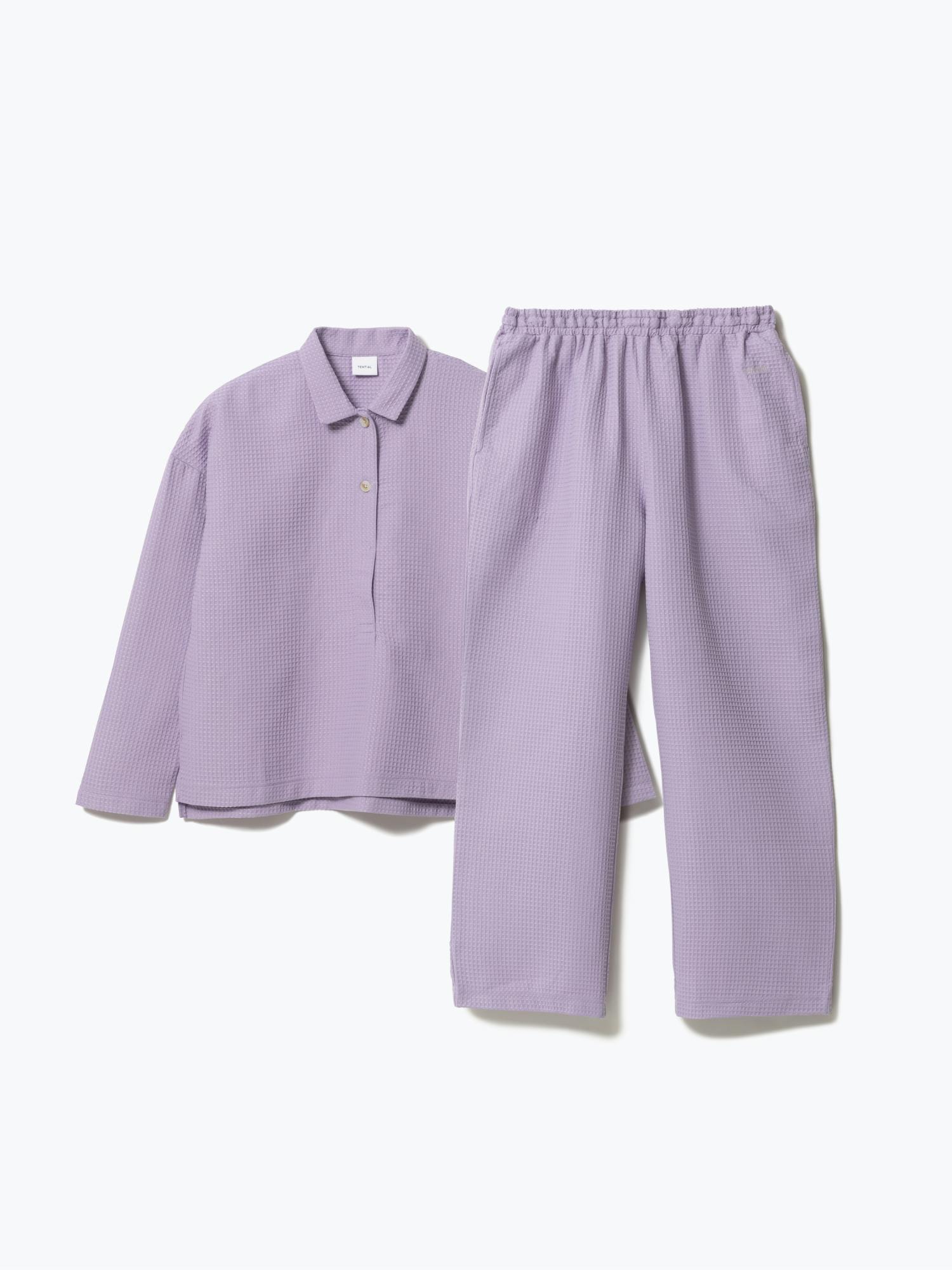 BAKUNE Waffle Women's 長袖 Lavender