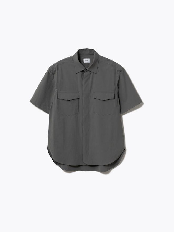 MIGARU Seersucker Short Sleeve Shirt / 半袖シャツ