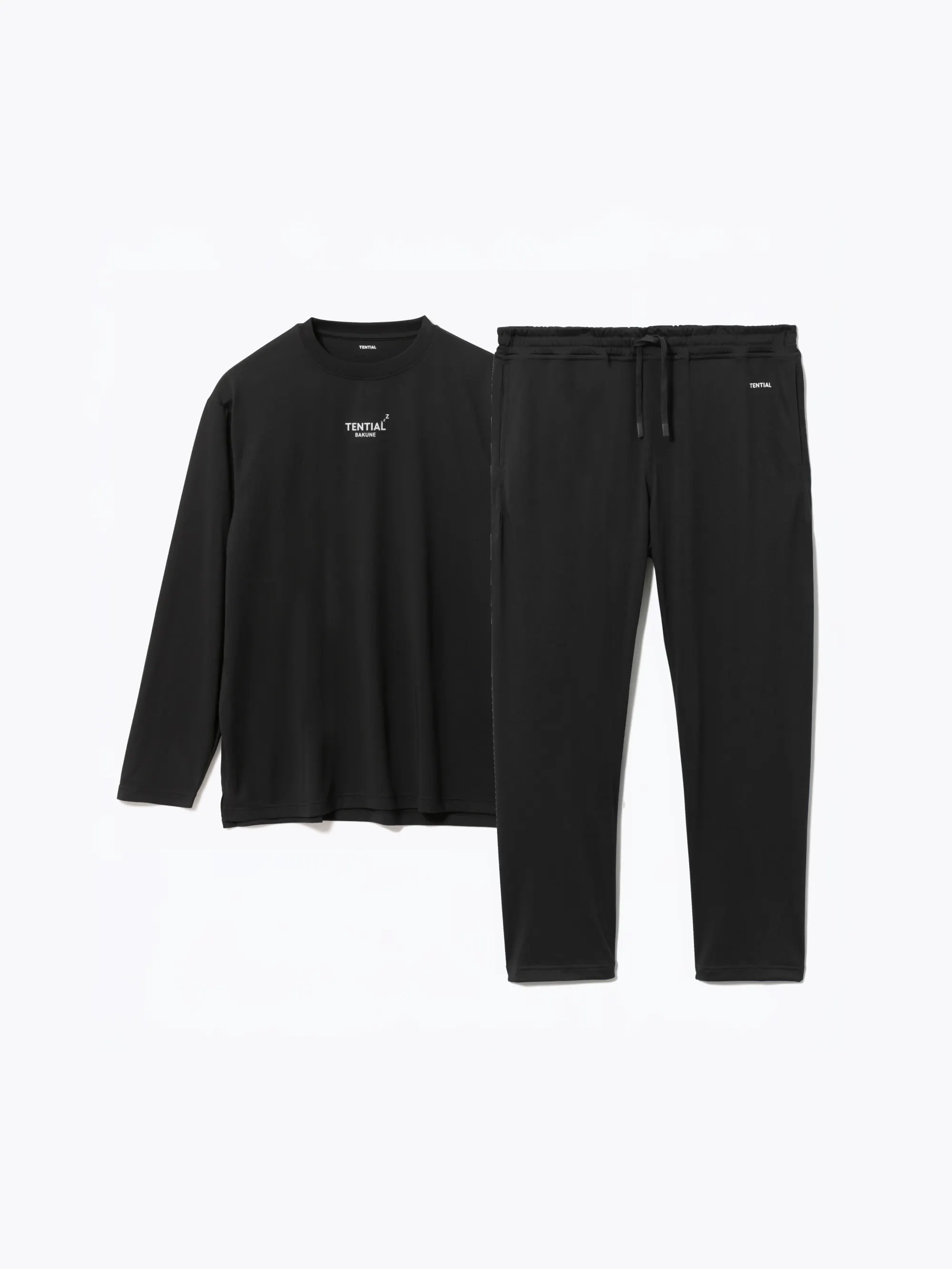 BAKUNE Dry Men's(スリム) 長袖 Black
