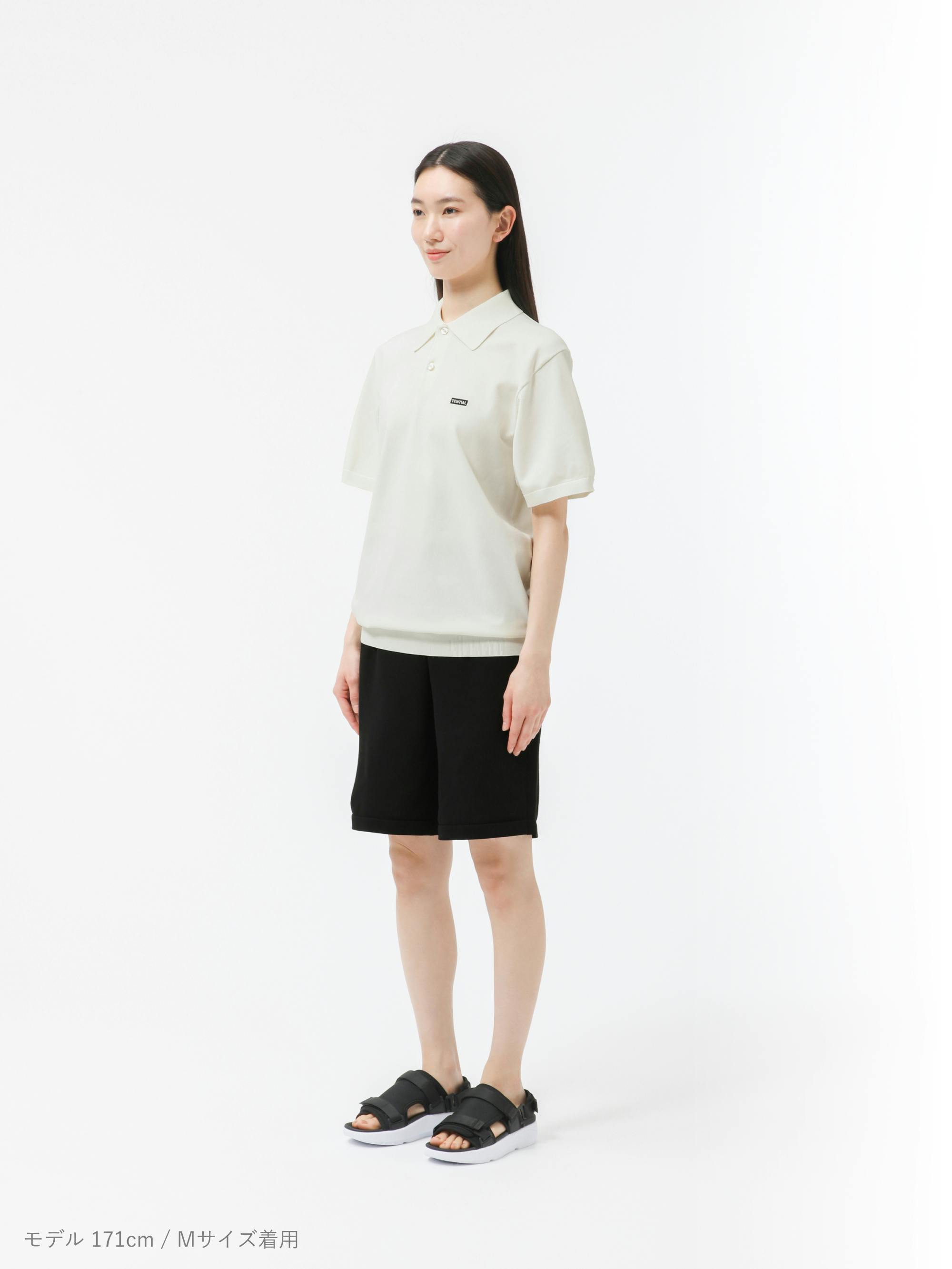 TENTIAL テンシャル　ポロシャツ Lサイズ 黒白4枚セット TENTIAL 大きいサイズ メンズ BAKUNE Mesh 半袖 Tシャツ