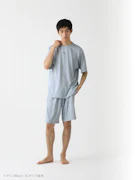 BAKUNE Dry Men's 半袖 Saxe-blue