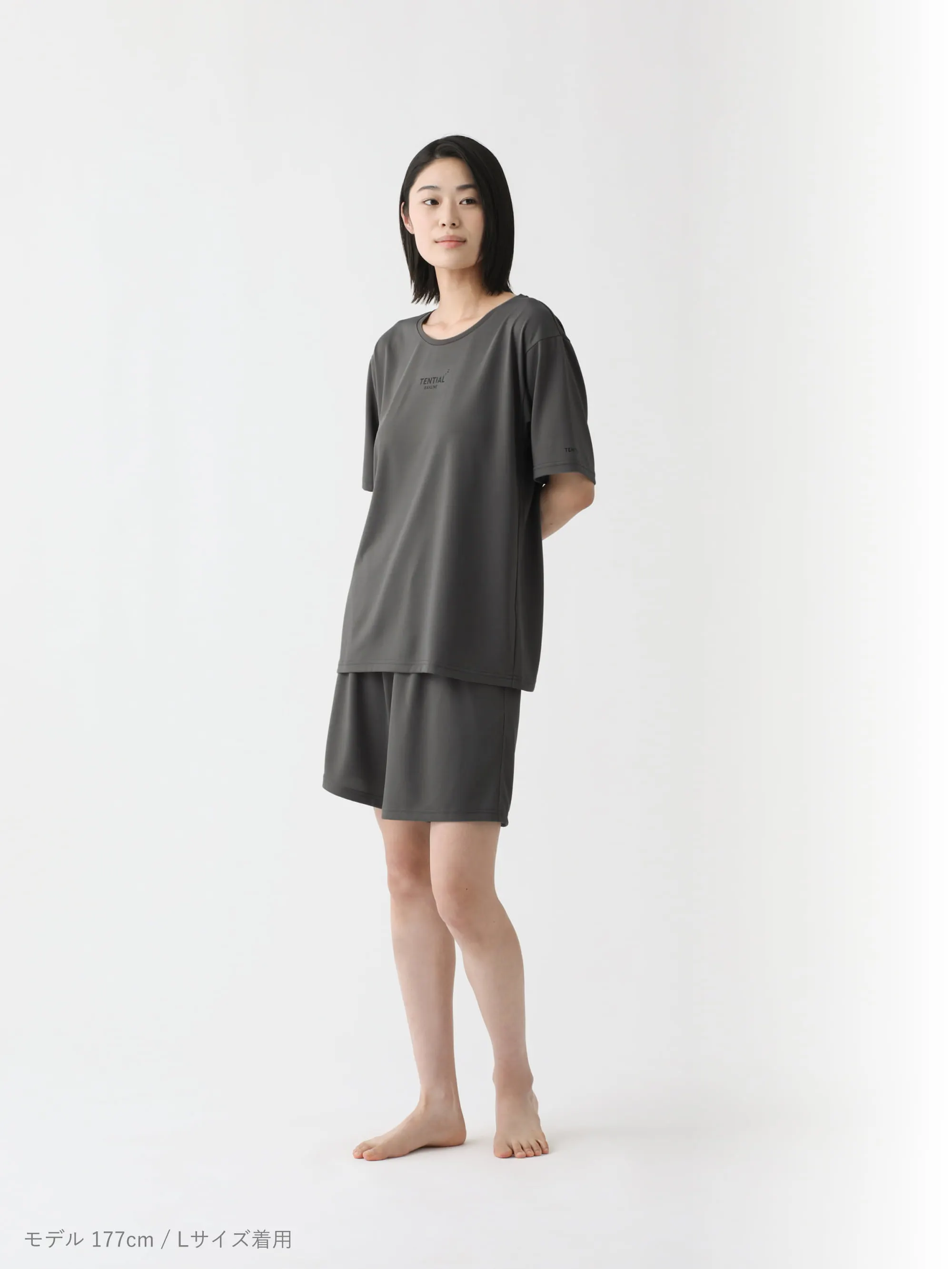 BAKUNE Dry Women's 半袖 Gray