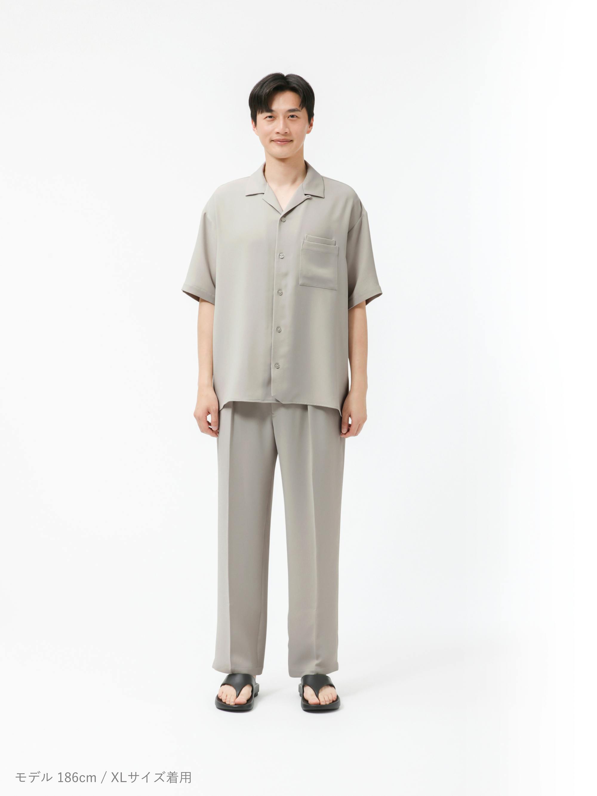 MIGARU Dry Short Sleeve Shirt Open Collar 上下セット(半袖 MIGARU Dry Short Sleeve Shirt Open Collar 上下セット(半袖