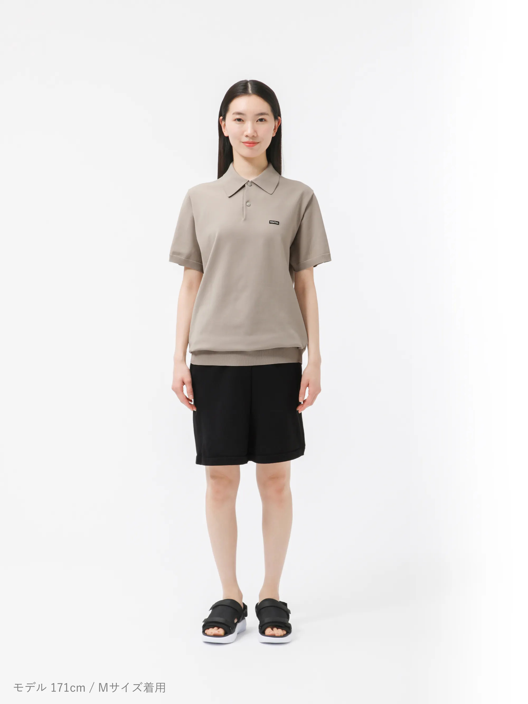 MIGARU Light Knit Short Sleeve Polo Shirt / 上下セット（半袖