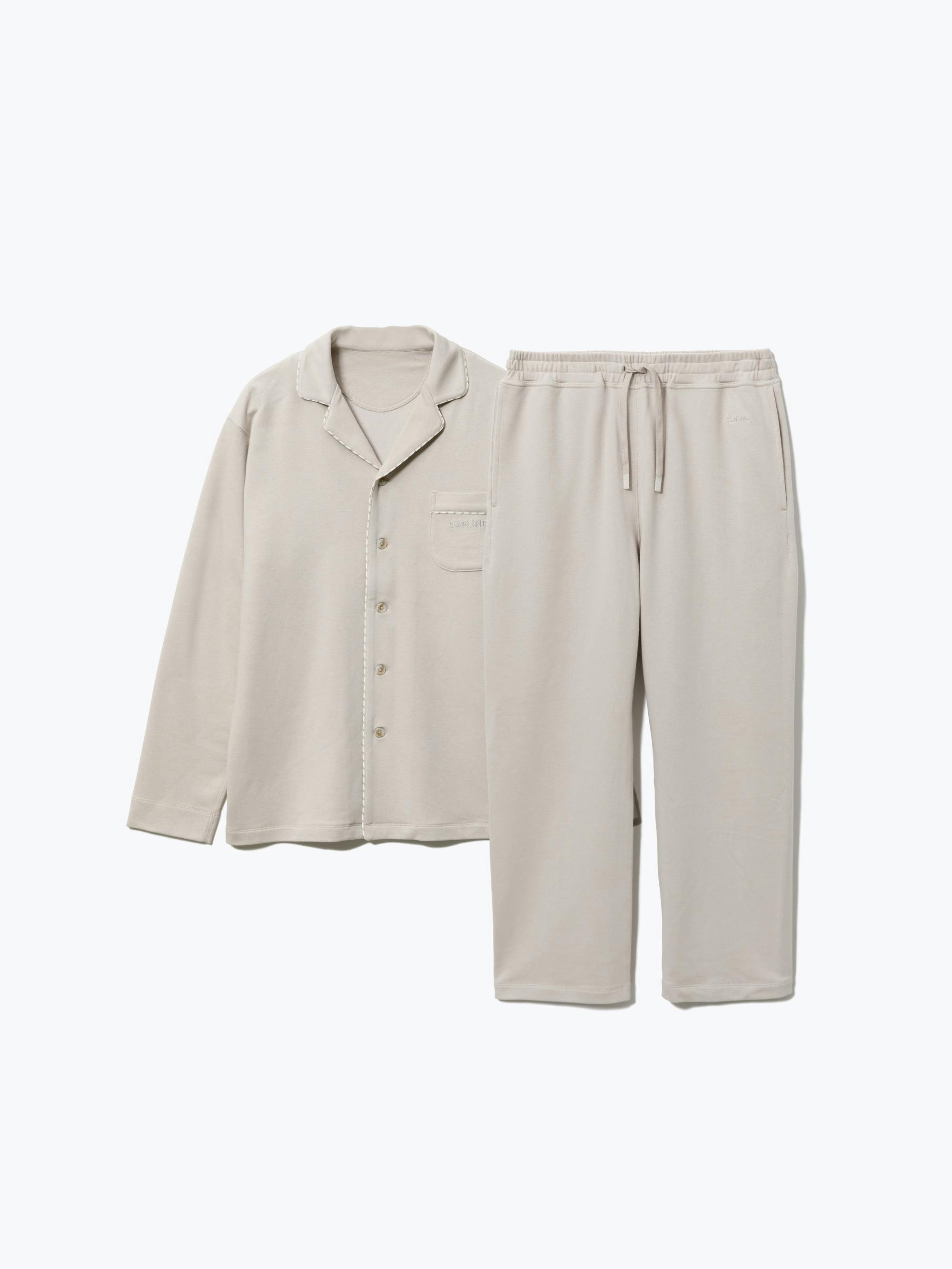 BAKUNE パジャマ スウェット / 上下セット（長袖シャツ・ロングパンツ）