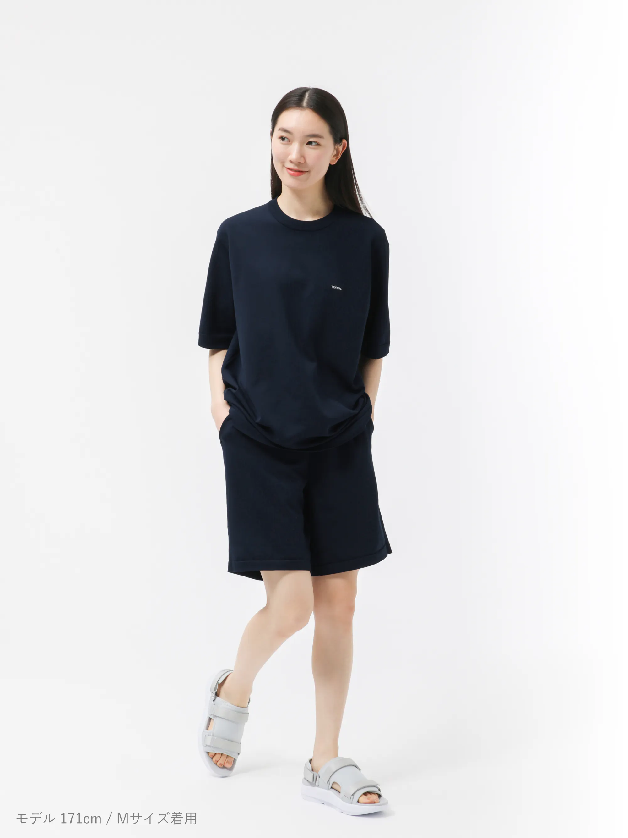 MIGARU Light Knit Short Sleeve T-Shirt / 上下セット（半袖Tシャツ