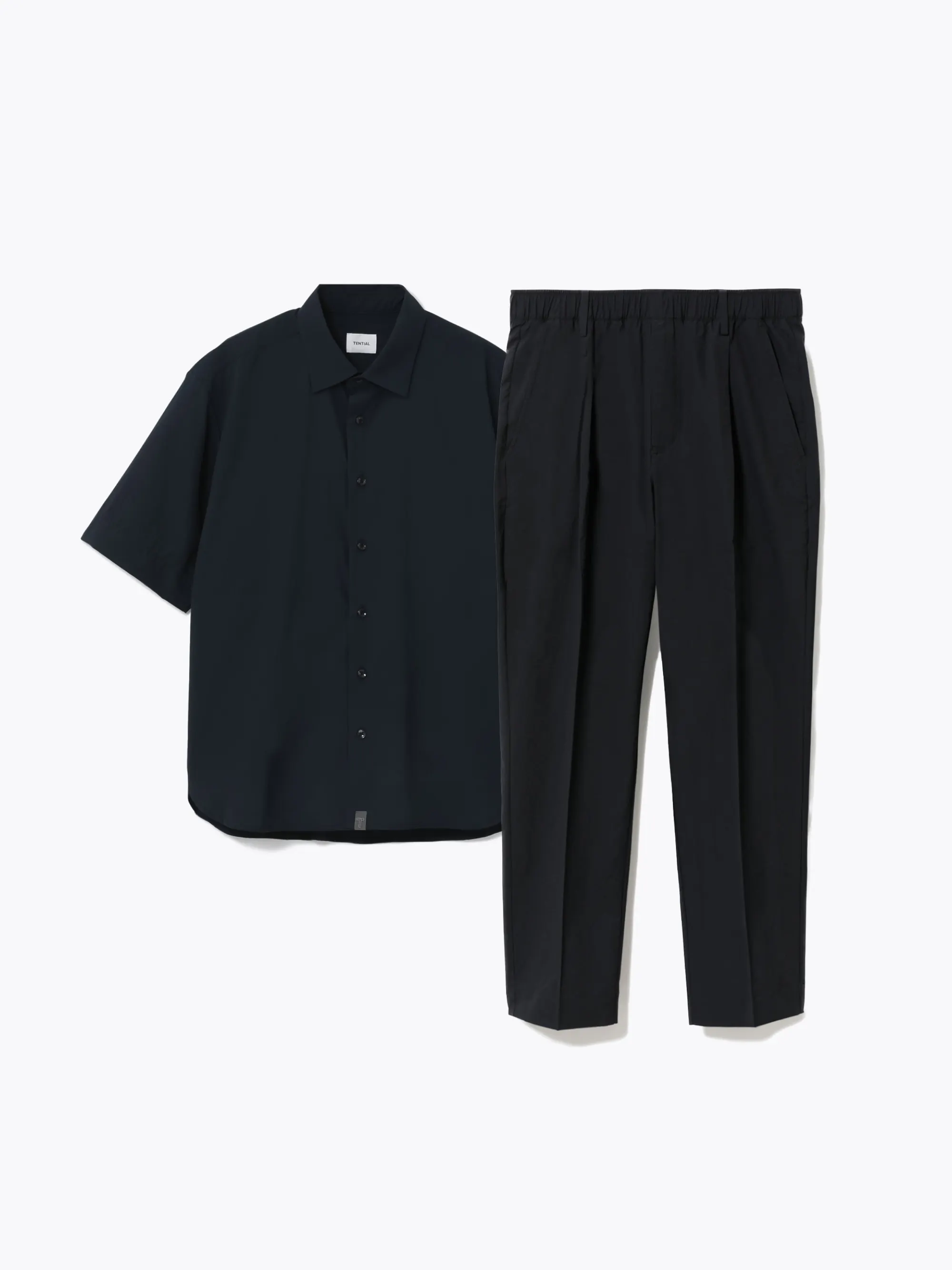 【エアテック】半袖襟付きシャツ / 上下セット（半袖襟付きシャツ・スラックス）