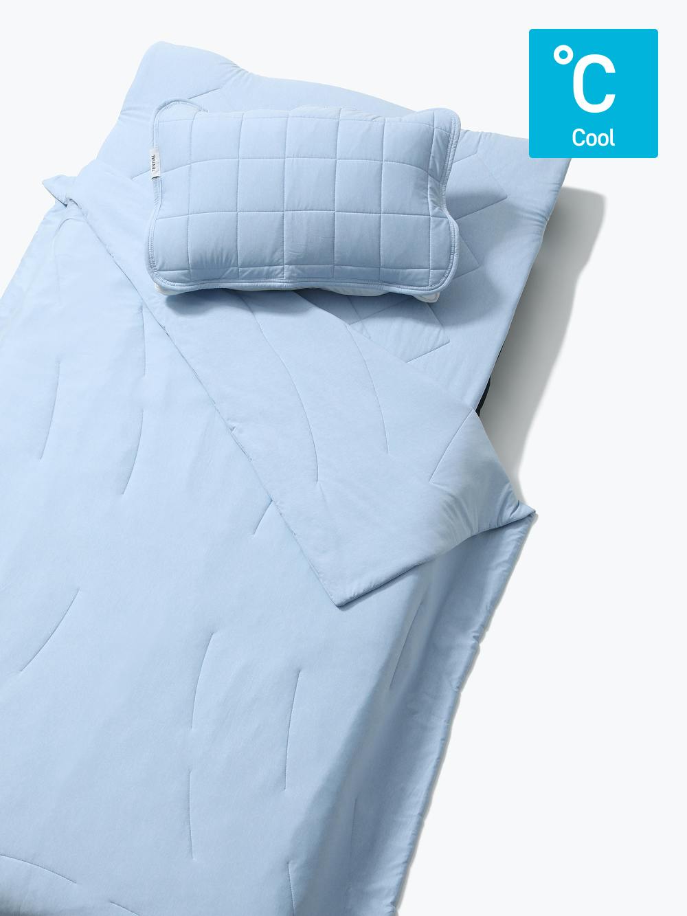 夏用寝具3点セット / 夏用肌掛け布団・夏用敷きパッド・夏用枕パッド