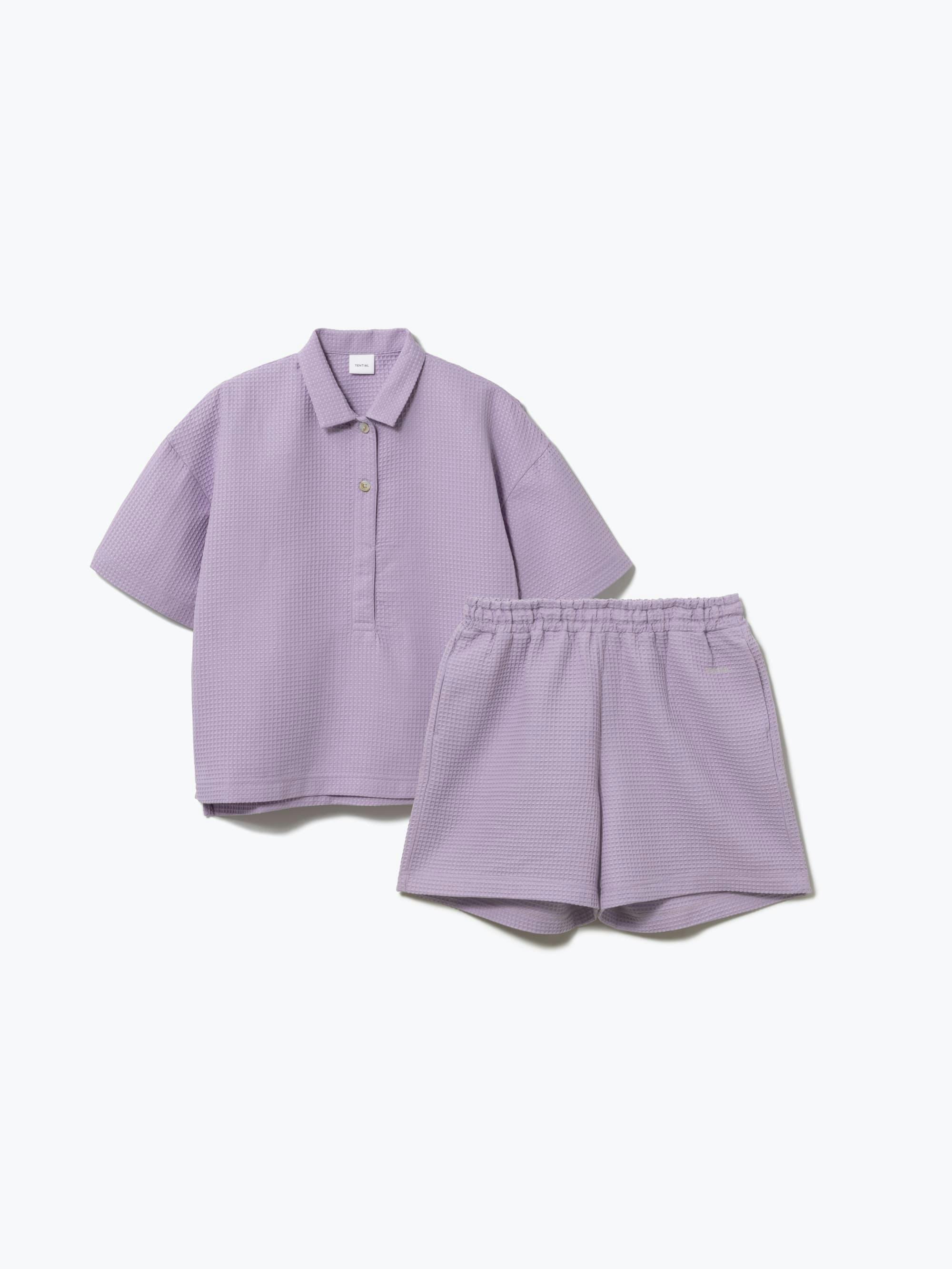 BAKUNE Waffle Women's 半袖 Lavender