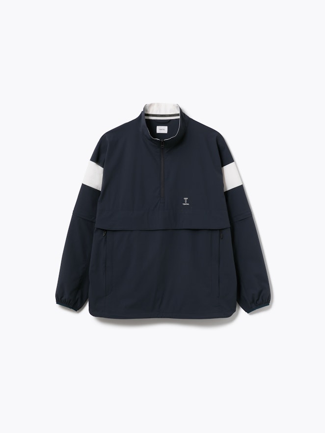 Golf Wear Woven Long Sleeve Blouson Half Zip / ブルゾンハーフジップ
