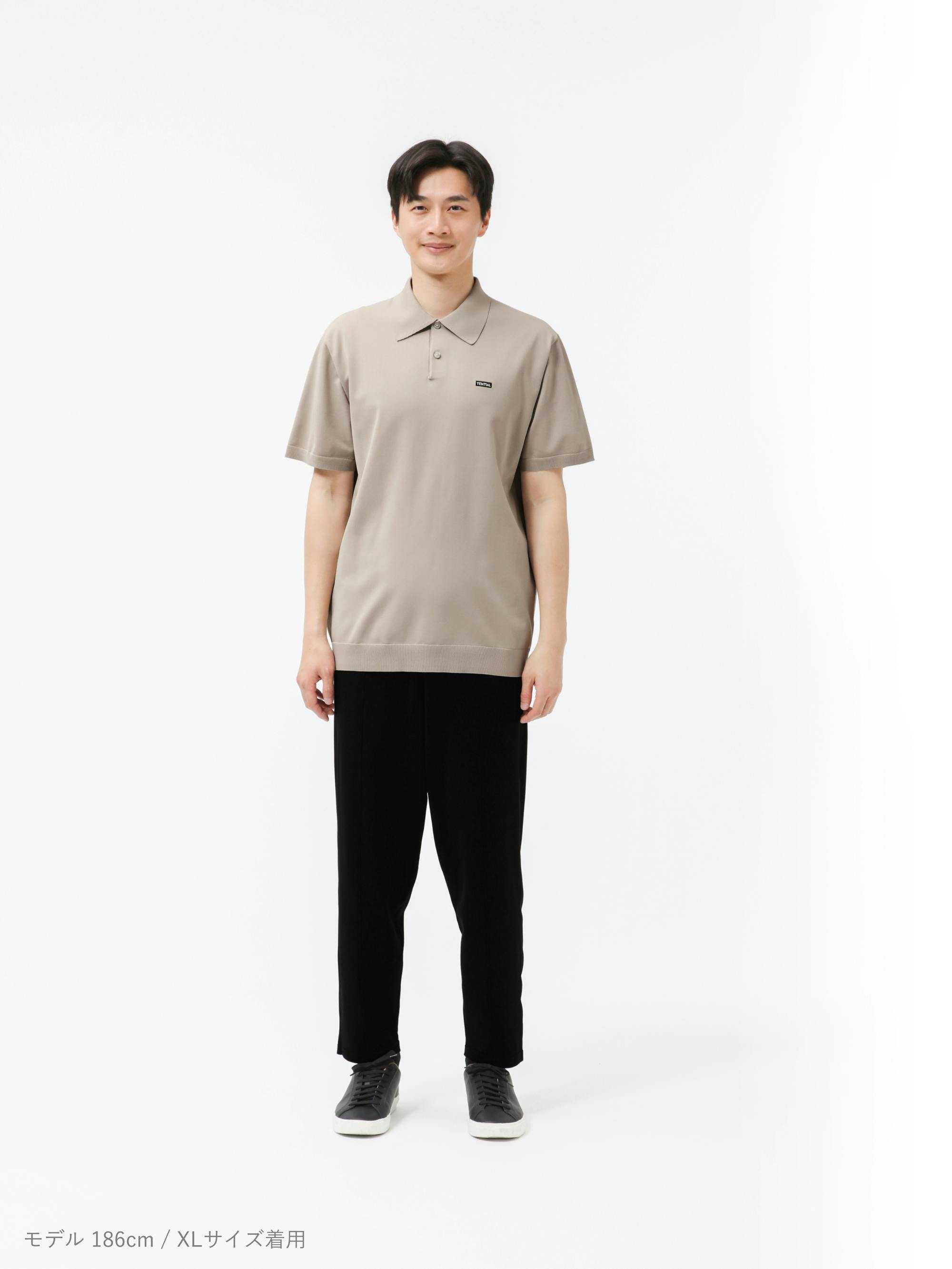 MIGARU Light Knit Short Sleeve Polo Shirt / 上下セット（半袖