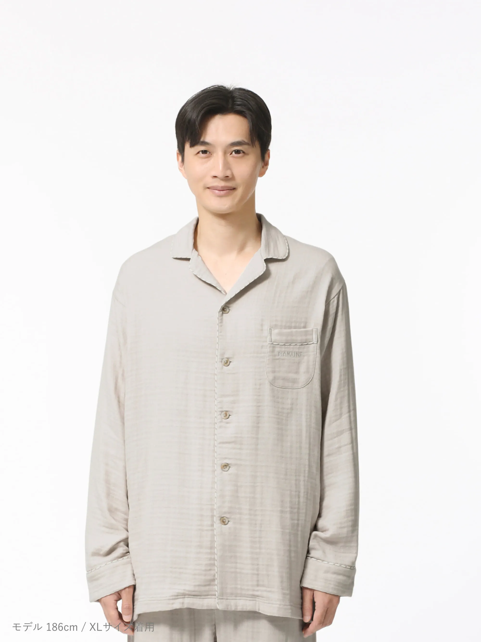 BAKUNE パジャマ ガーゼ / 長袖シャツ_25FW | TENTIAL公式オンラインストア