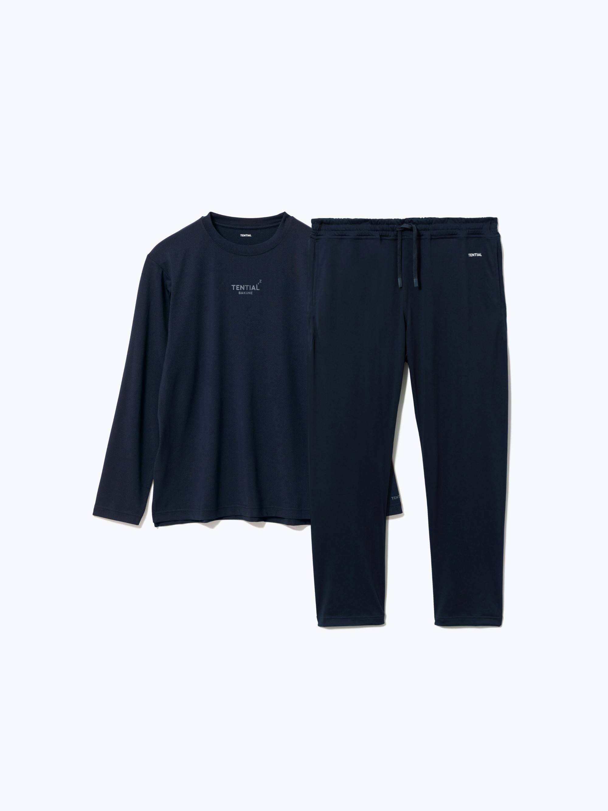 BAKUNE Dry メンズ / 上下セット（長袖Tシャツ・スリムロングパンツ）